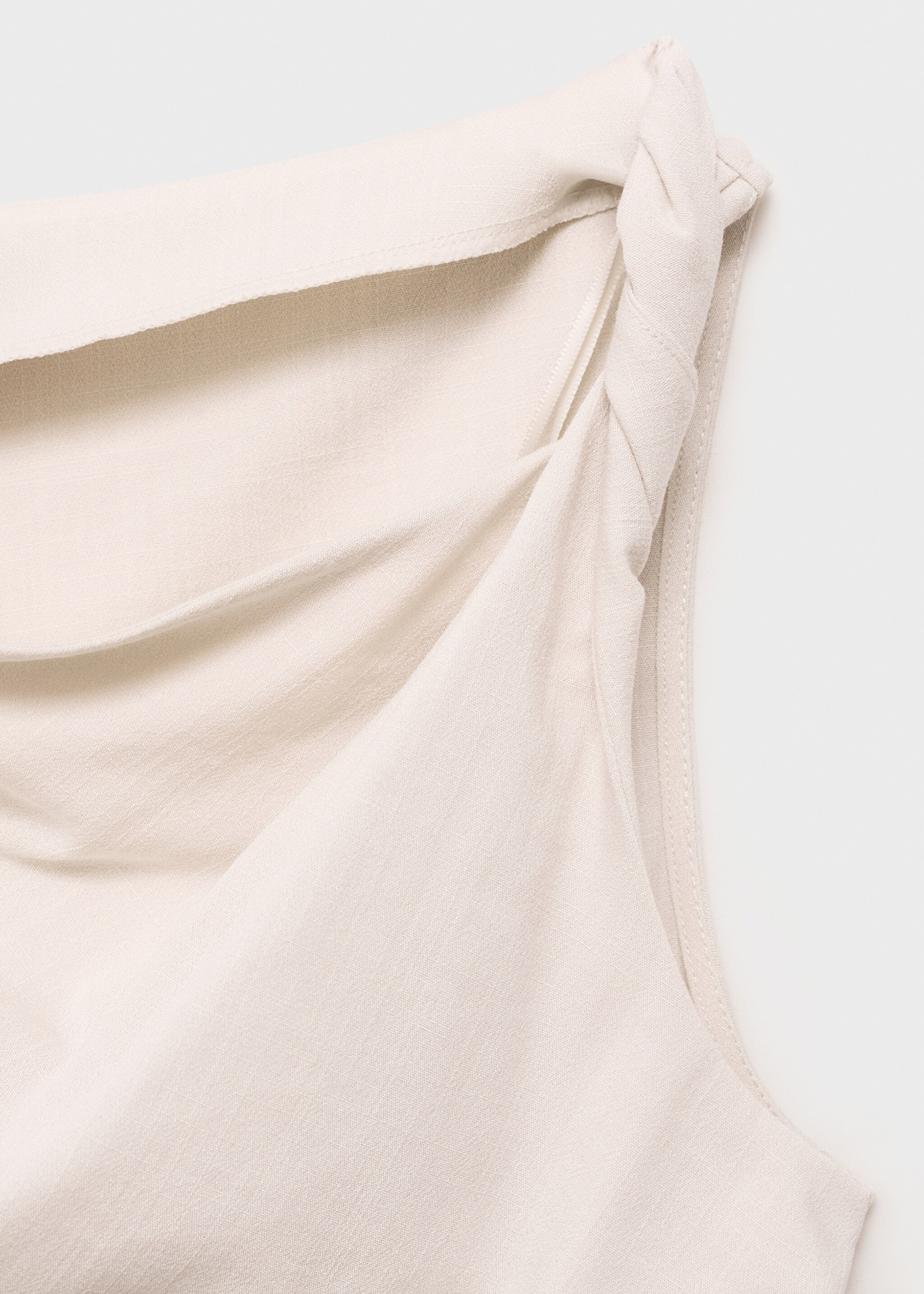 Asymmetrical draped top with straps - Details of the article 8