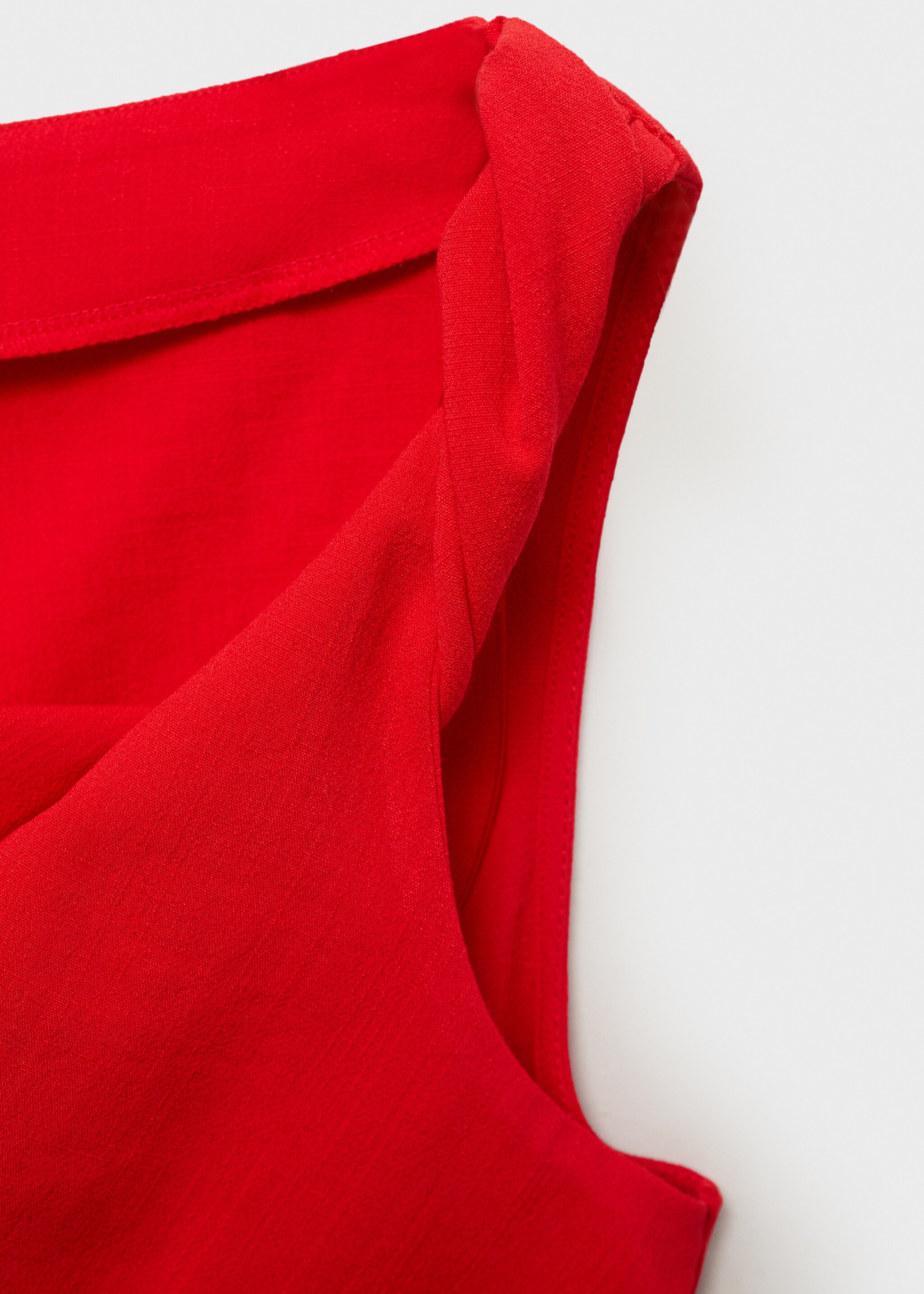 Asymmetrical draped top with straps - Details of the article 0