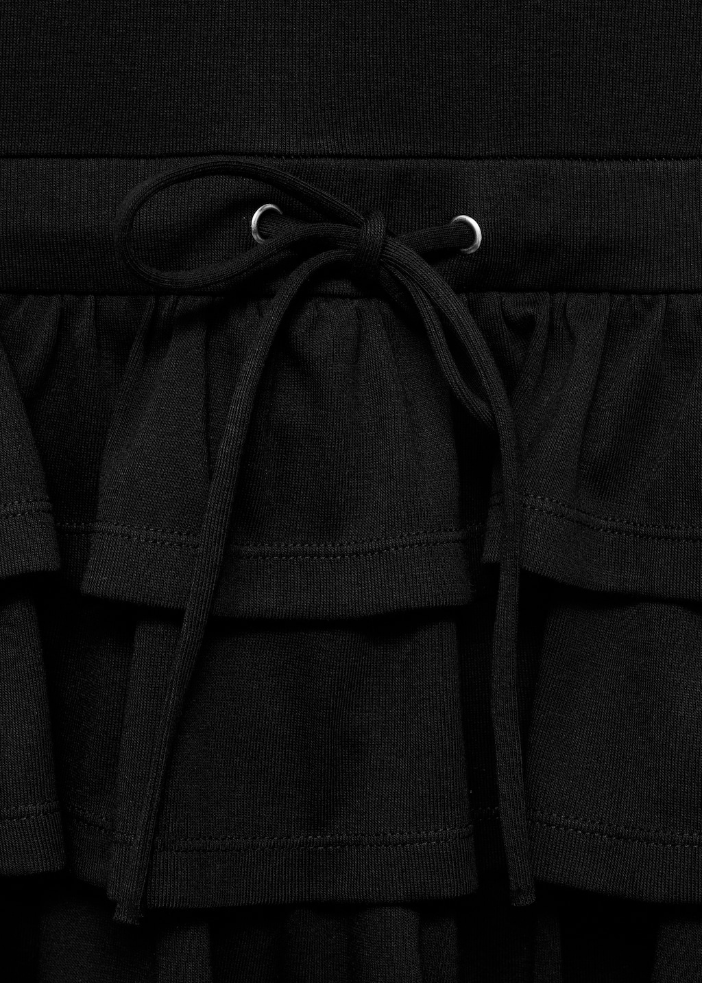 Halter-neck ruffle dress