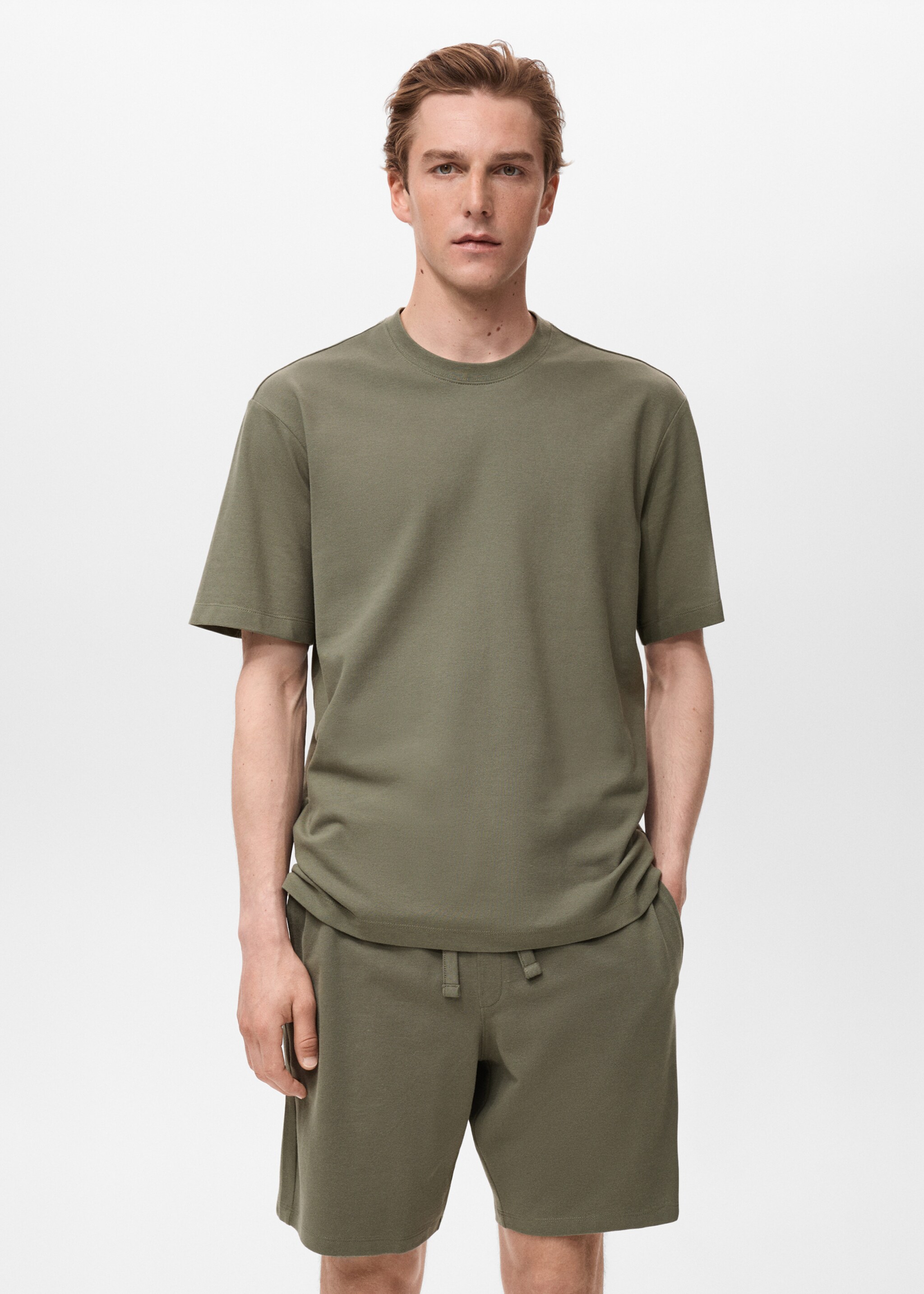 Lot pyjama court coton - Plan moyen
