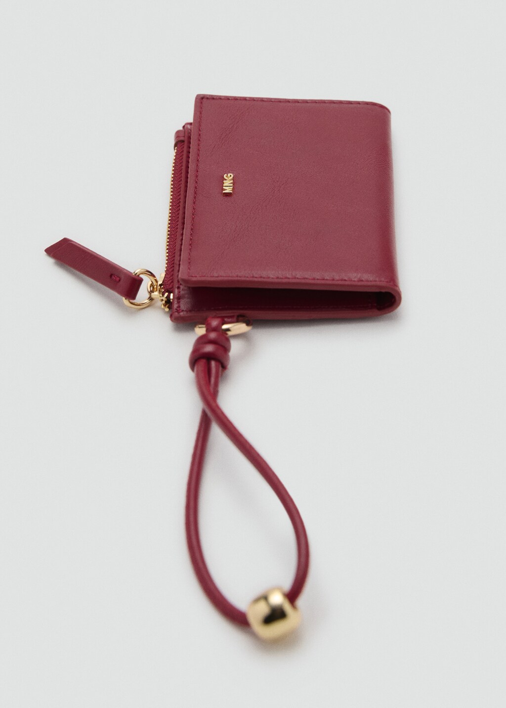 Faux-leather purse with zip - image 2
