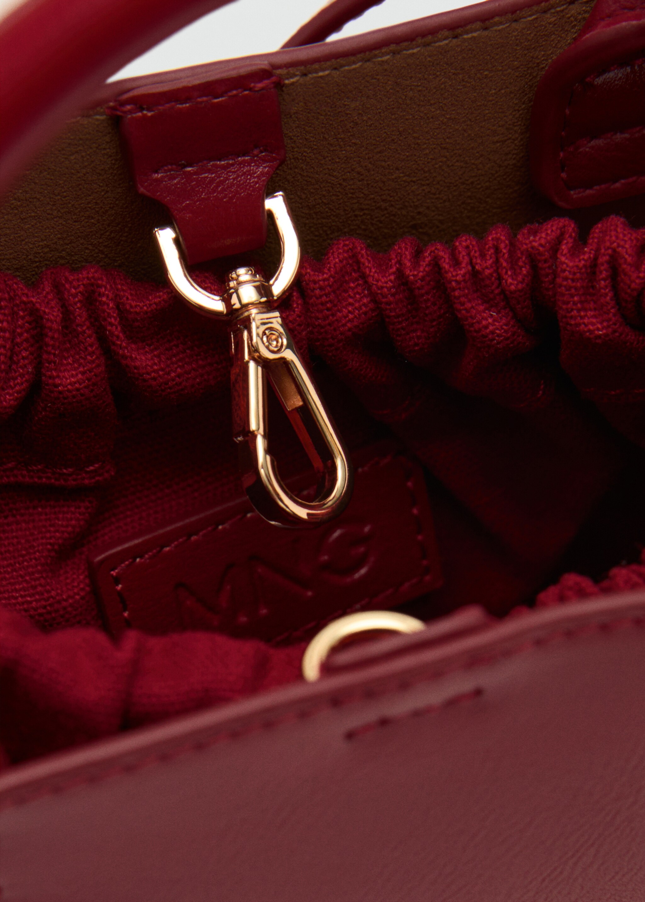 Mini shopper bag with metallic detail - Details of the article 1