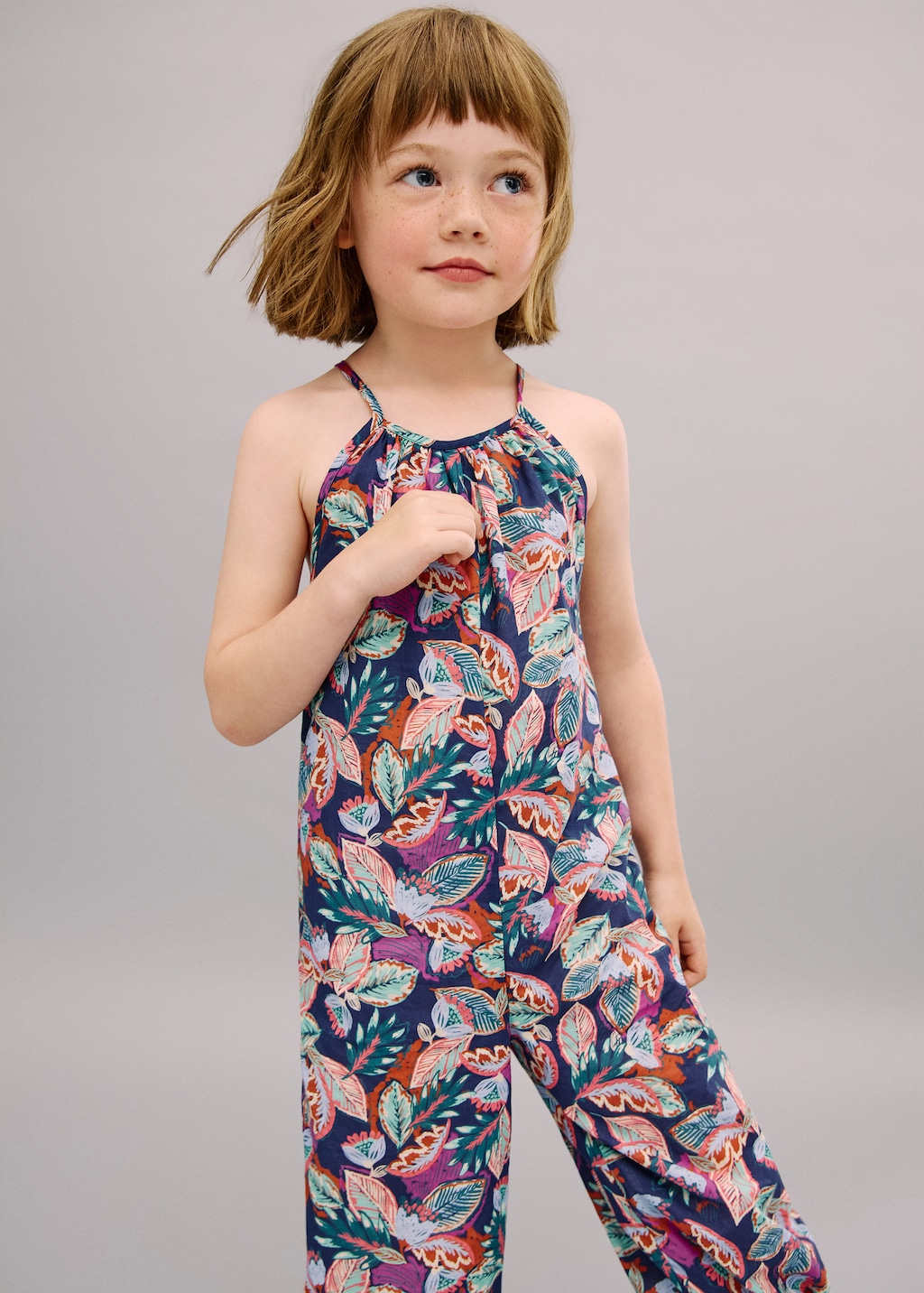 Floral print jumpsuit