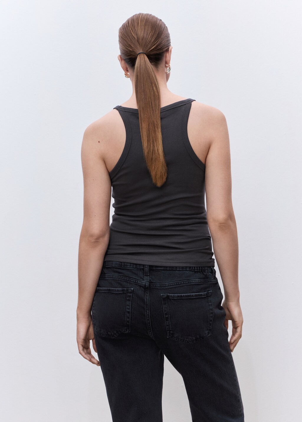 Mango Cotton maternity top with straps