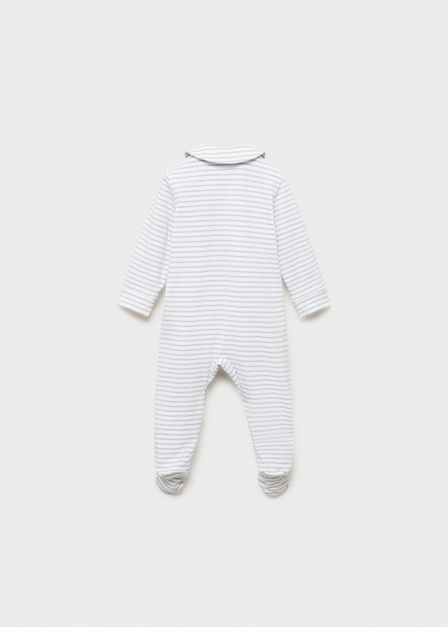 Striped bodysuit pyjamas - Reverse of the article