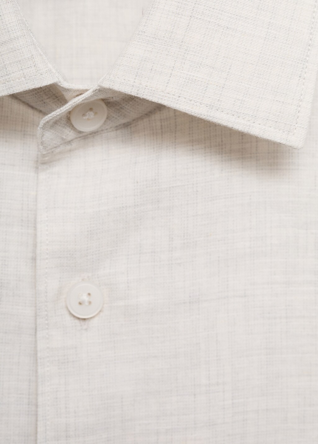 Cotton linen-blend shirt