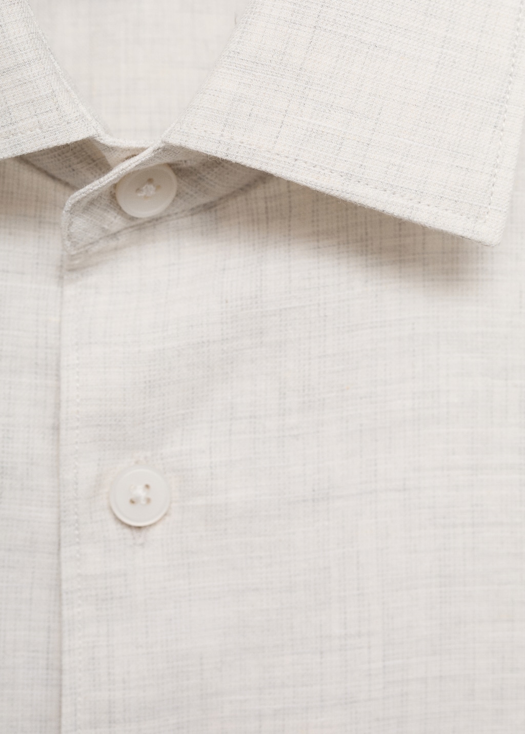 Cotton linen-blend shirt