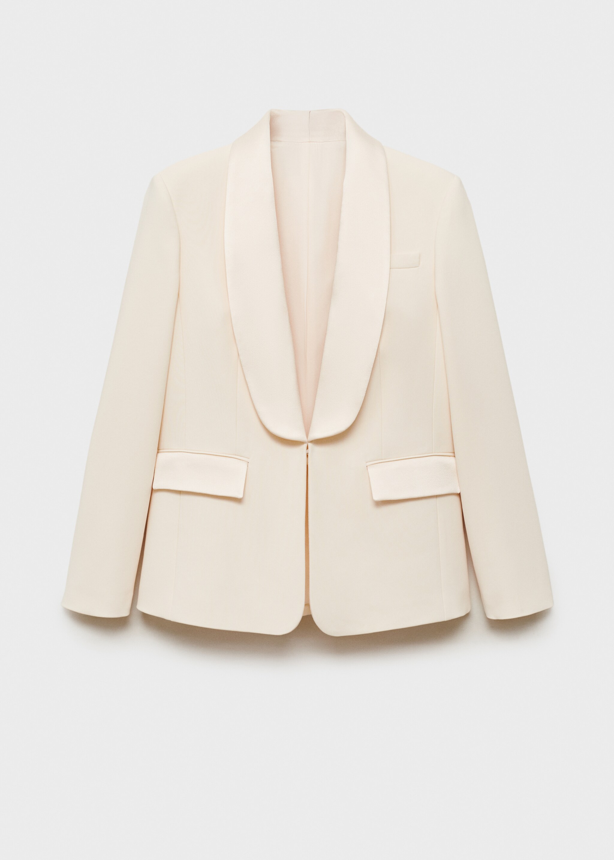 Saten yakalı blazer ceket - Modelsiz ürün