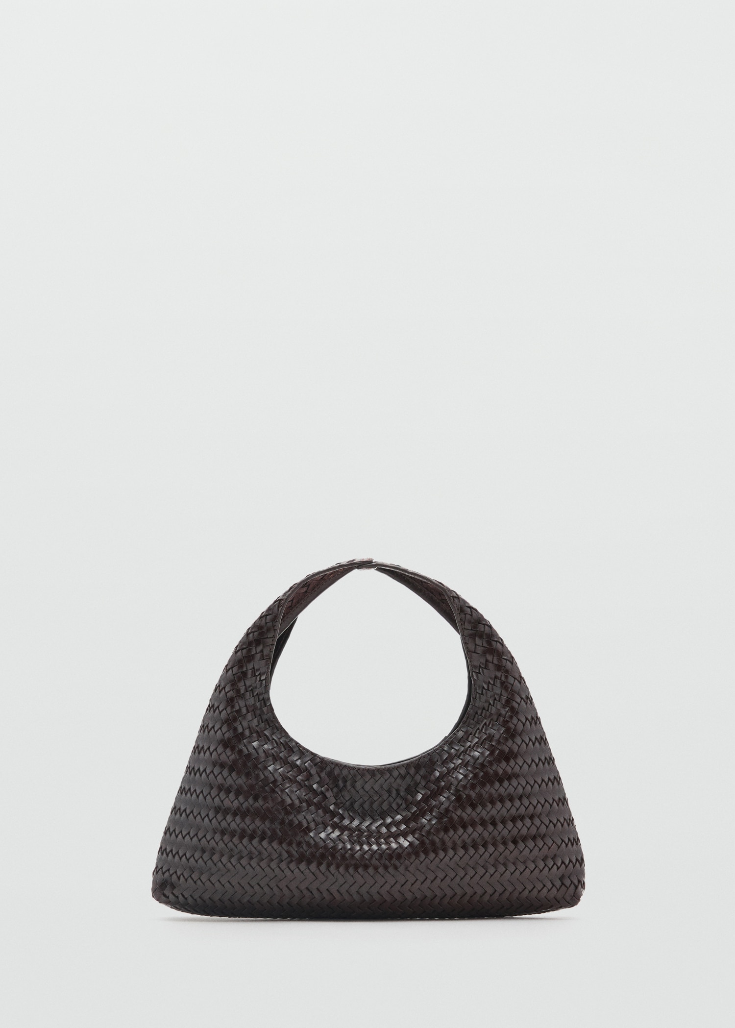 Shopping Bag Mango Tasche Flechtoptik Mini-Bag Aus Geflochtenem
