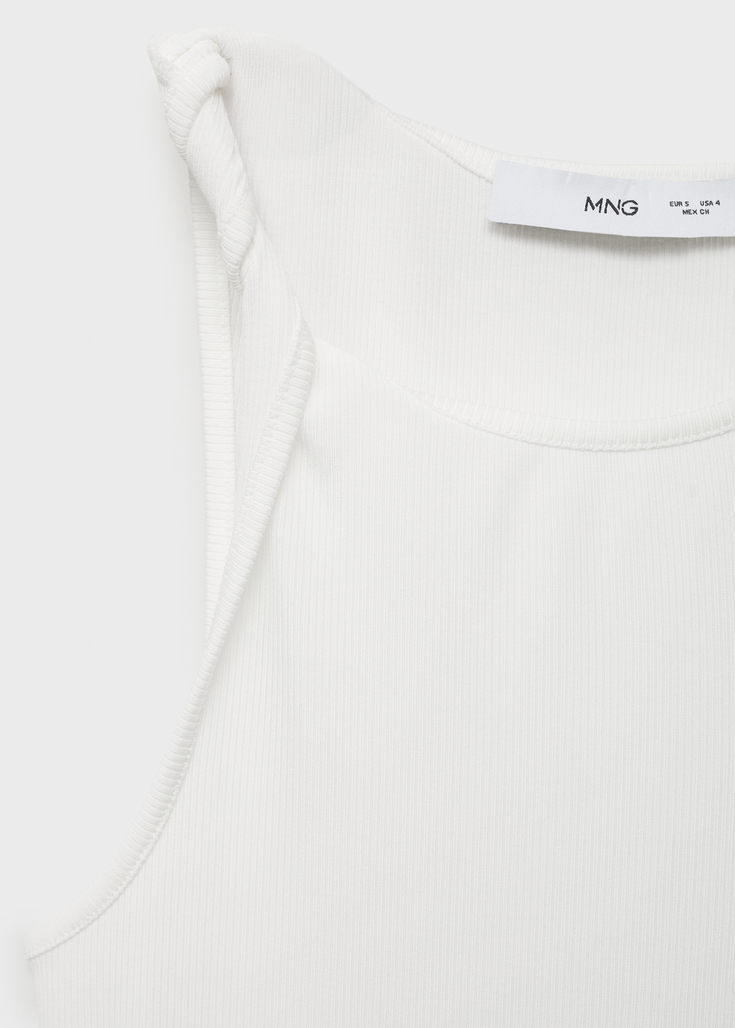 Top côtelé bretelles asymétriques - Détail de l'article 8