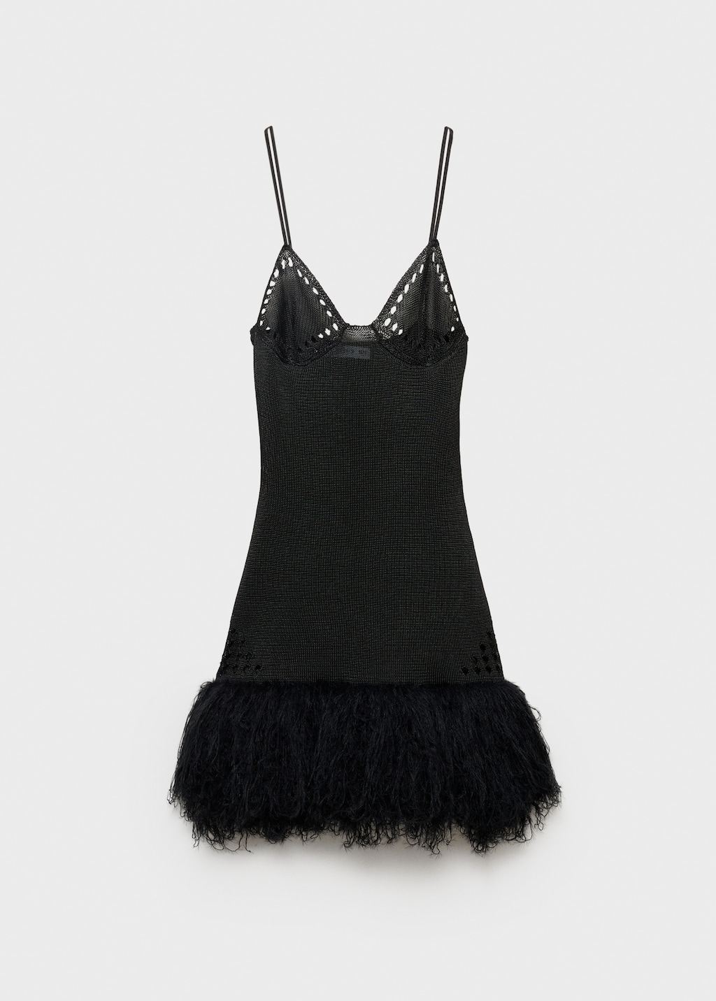 ワンピース Ruffled Two-tone Knit Dress 241210_MESHKI_CordiallyInvited