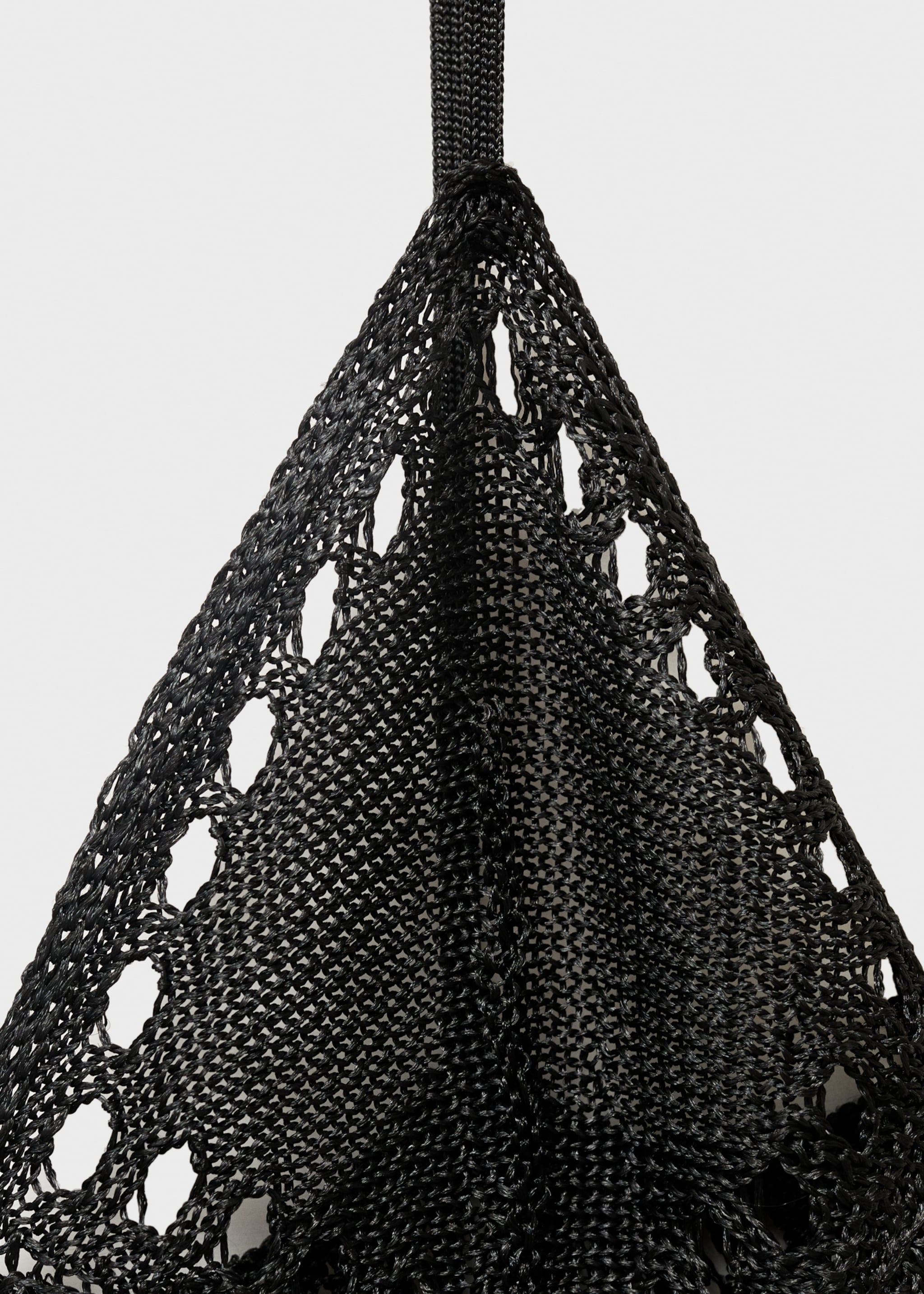 Combined knitted dress with feather effect - Details of the article 8