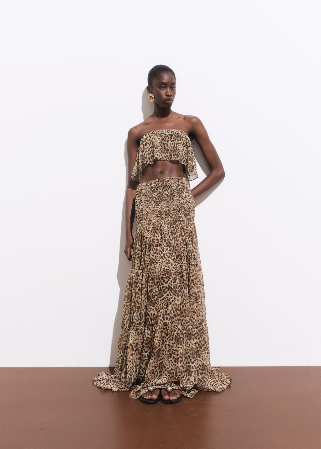 mid length leopard skirts 6.5