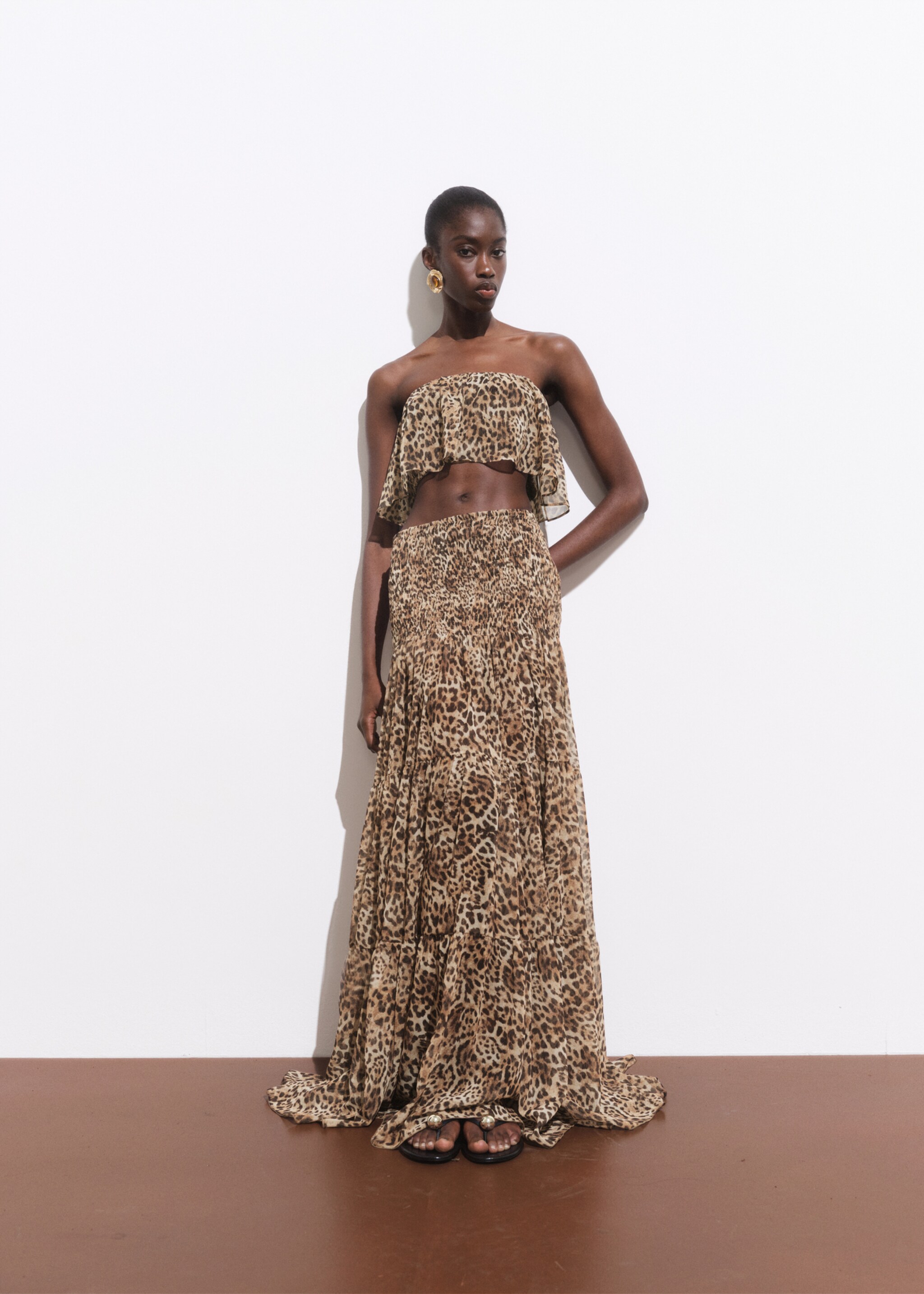 Falda maxi estampado leopardo - Detalle del artículo 2