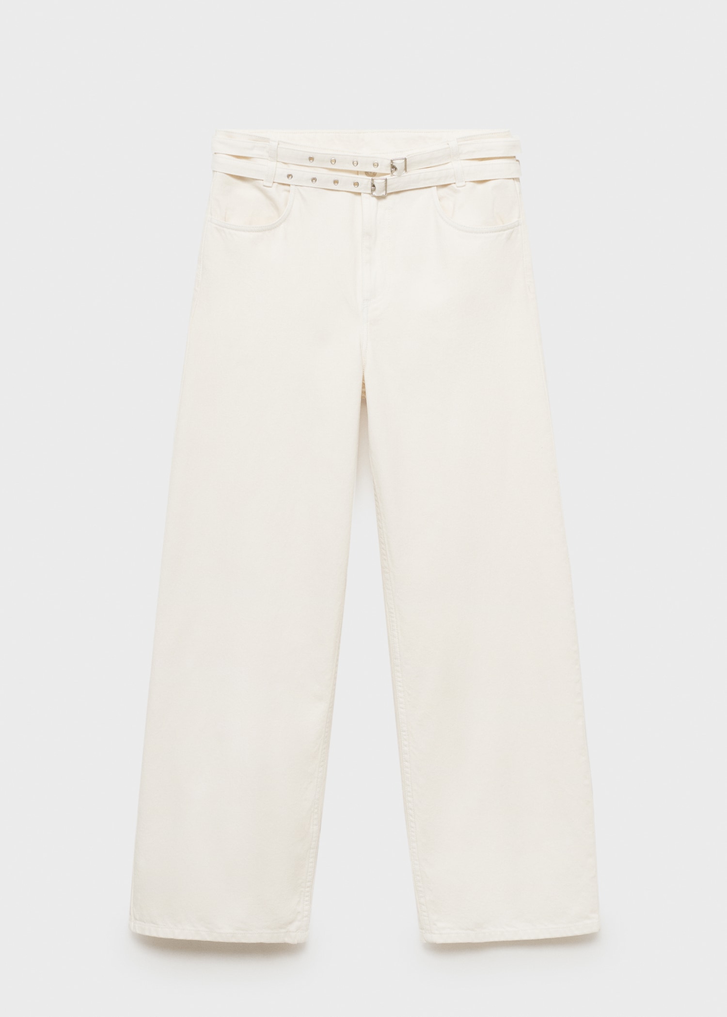 Double belt balloon jeans - Article without model