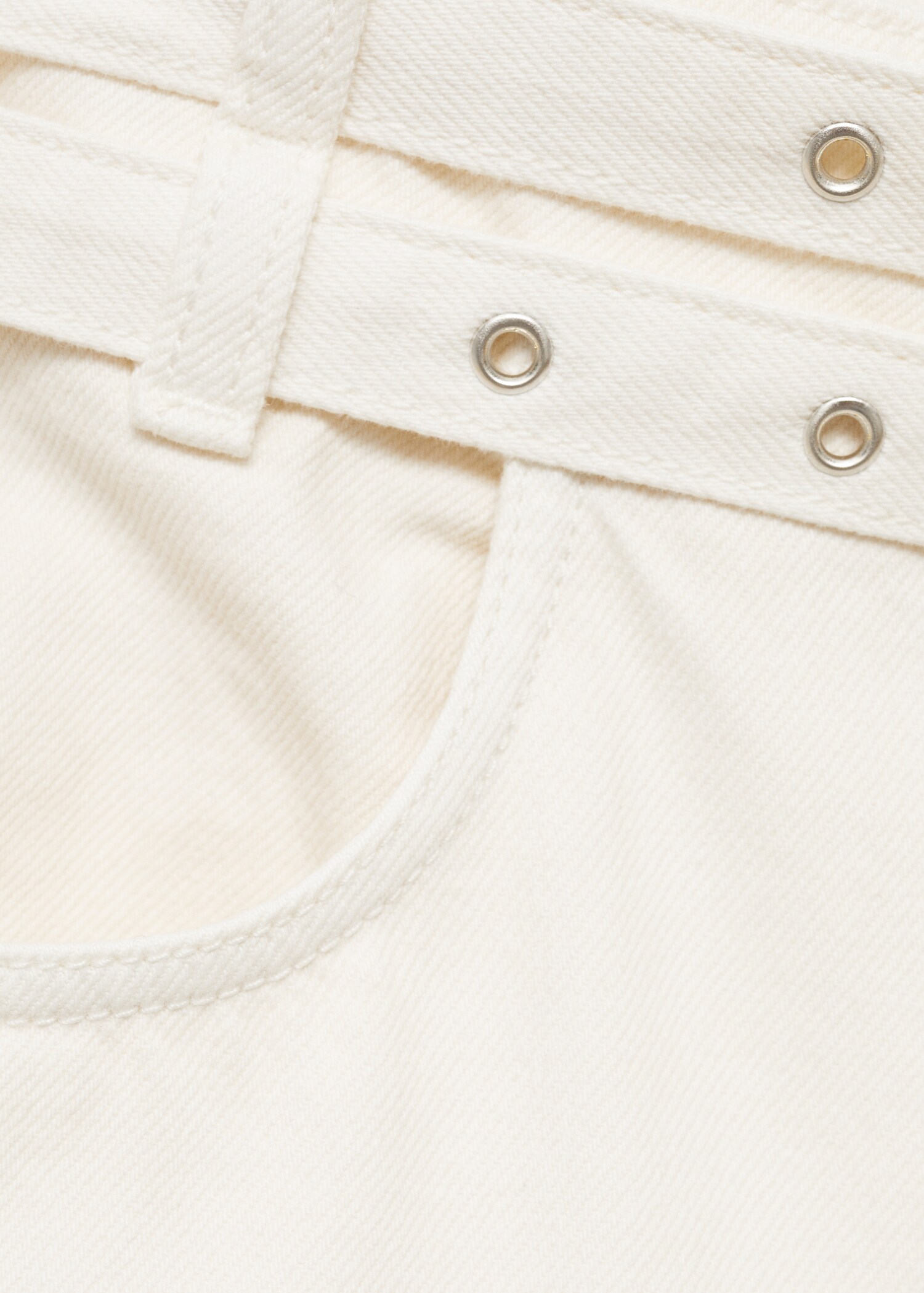 Double belt balloon jeans - Details of the article 8