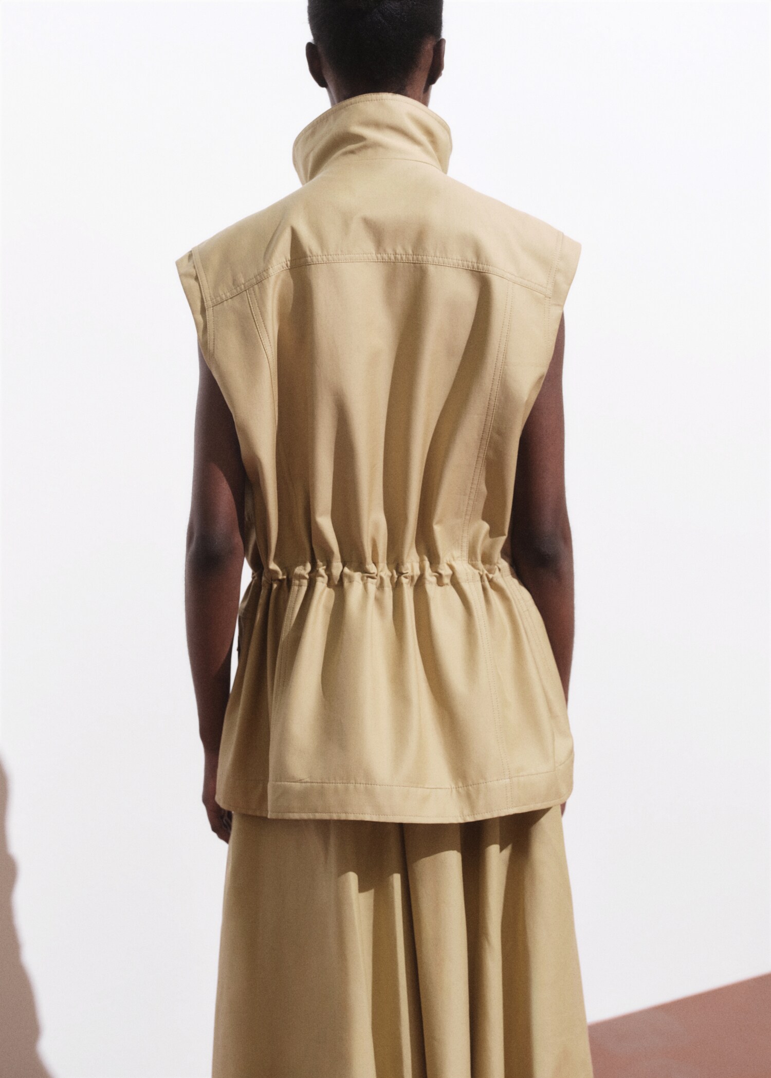 Gilet oversize poches cargo - Verso de l’article