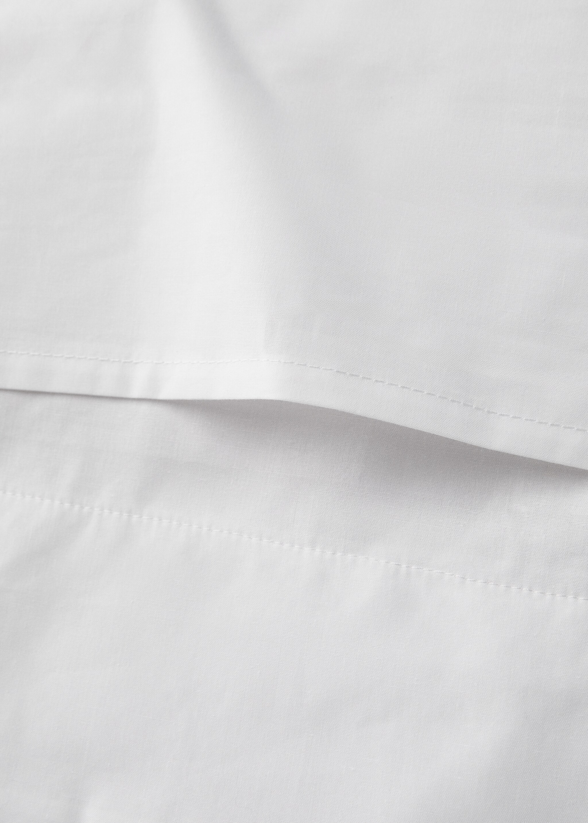 Two pillowcases with lace detail 60x60 cm - Details of the article 3, White. Ref: 17071277-00.
