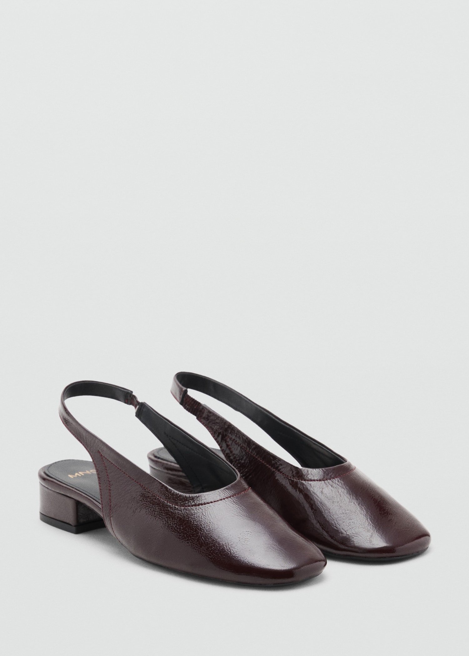 Block heel leather shoes Women MANGO Rwanda - Main Image