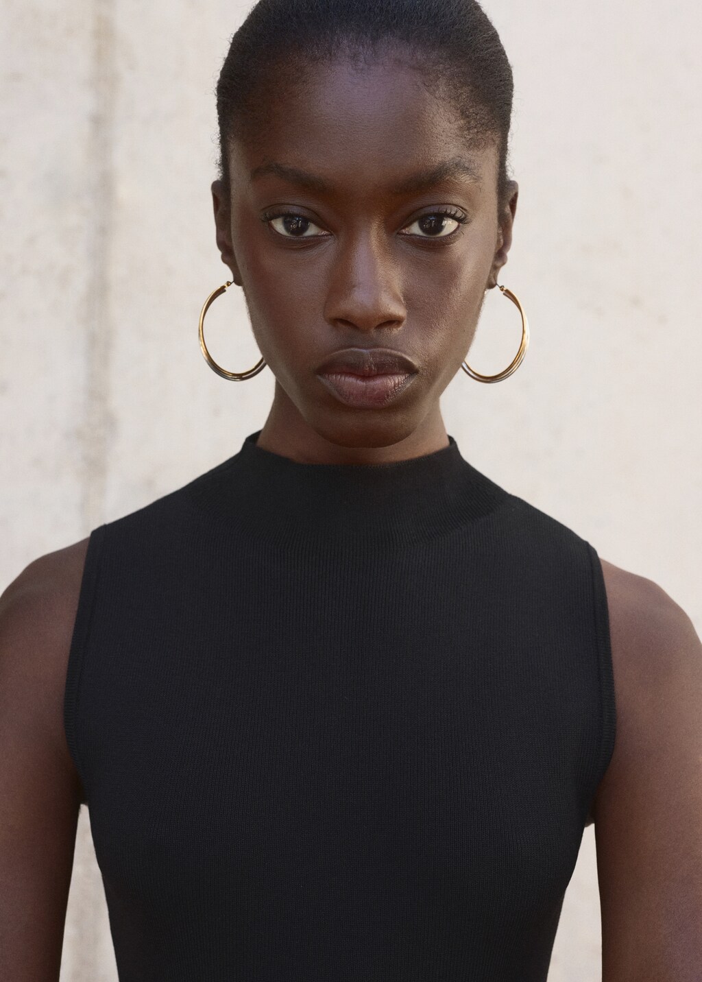 Combined dress with perkins collar - image 4