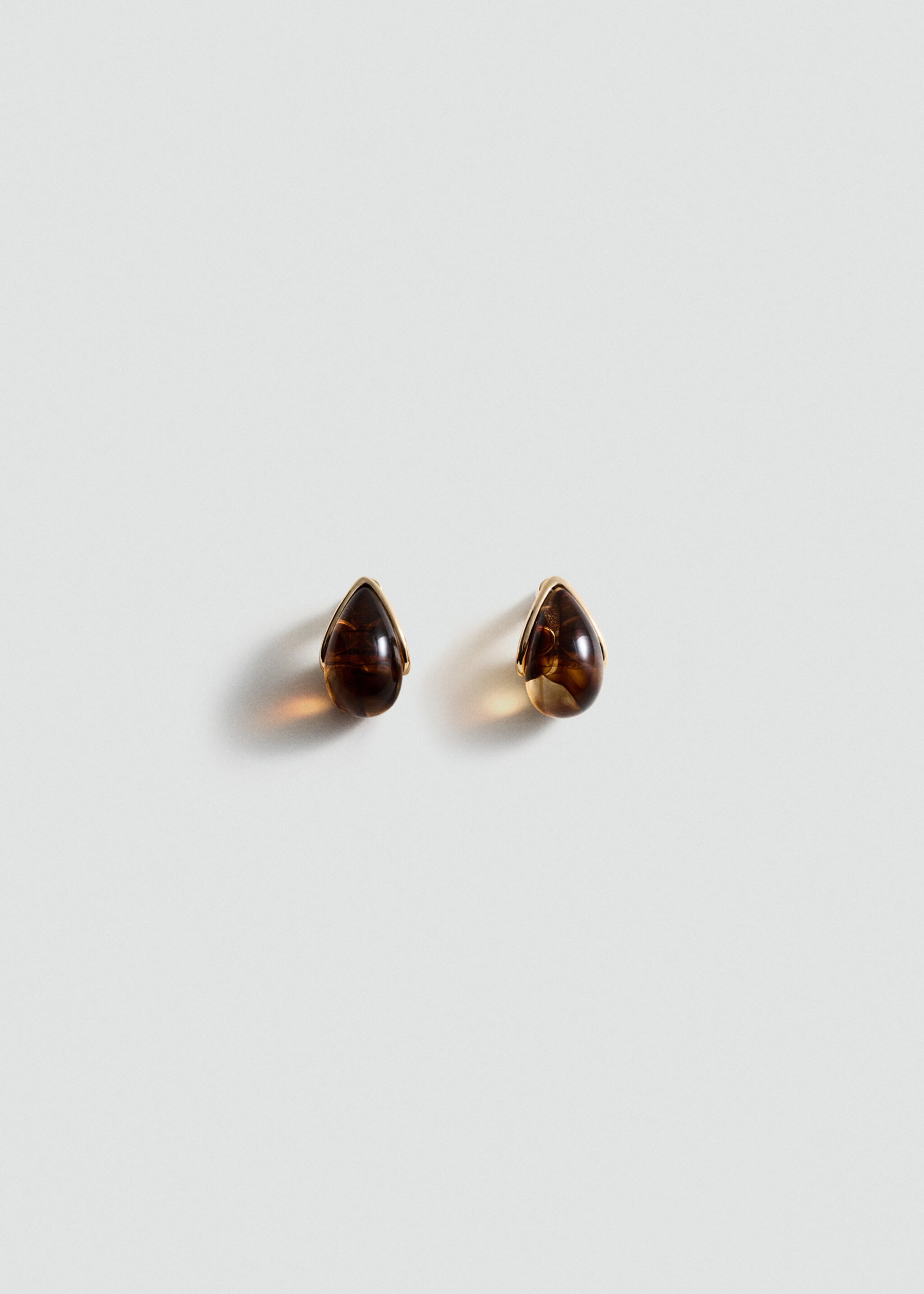 Resin drop earrings - Article without model