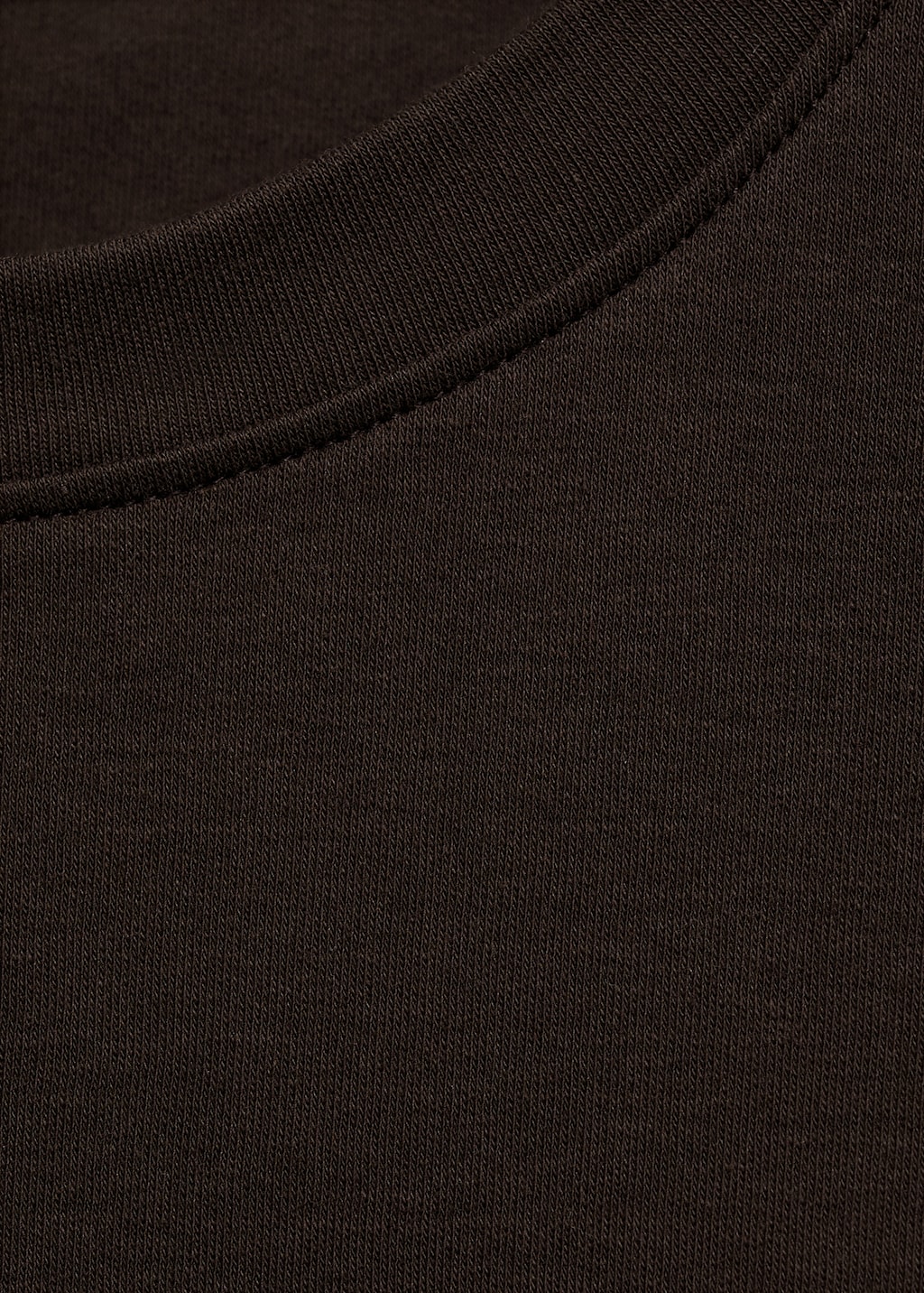 Rounded neck cotton t-shirt