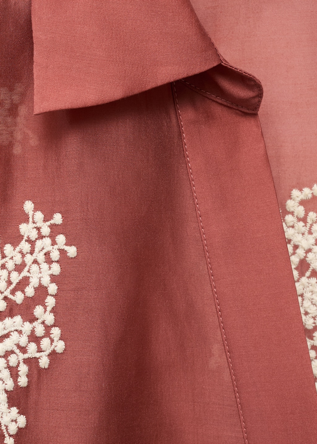 Embroidered lyocell shirt