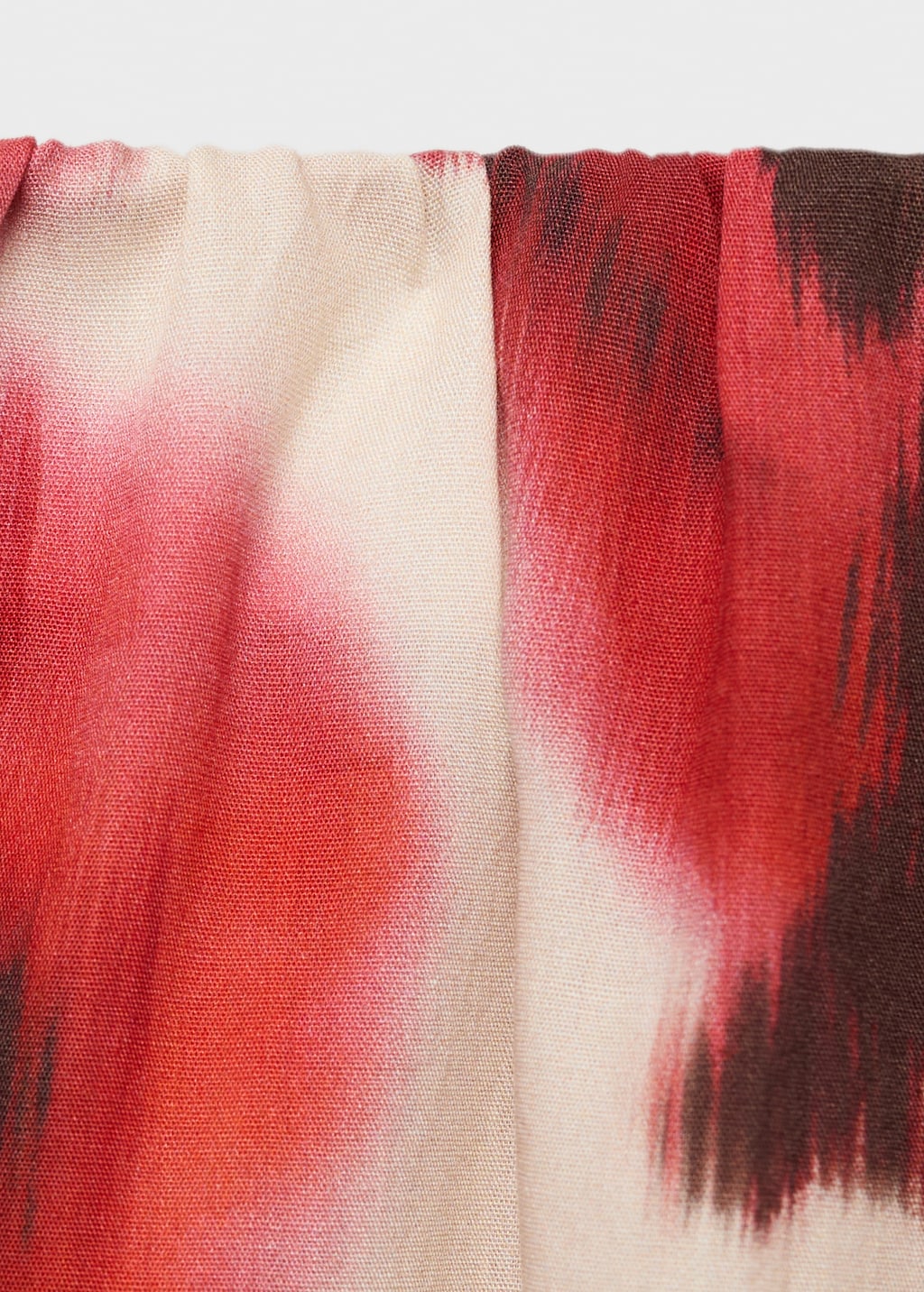 Floral-print flared skirt