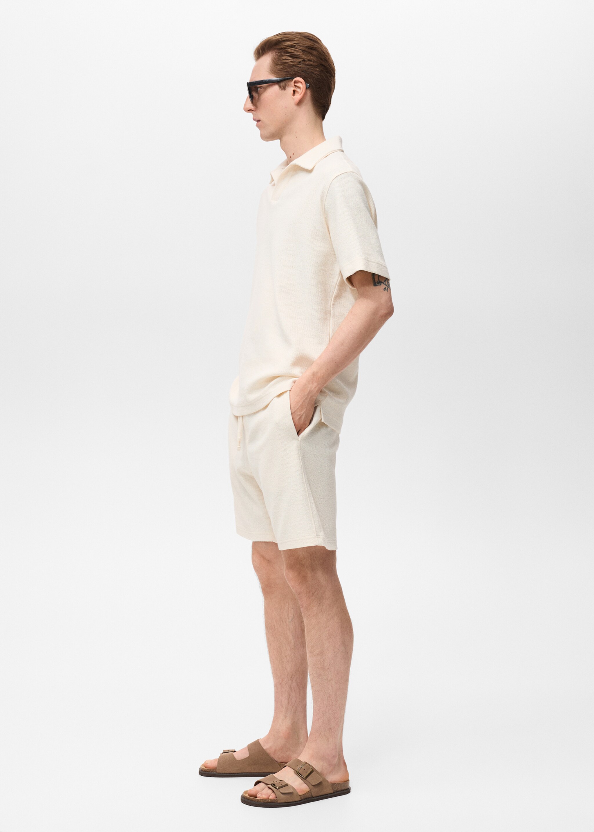 Bermuda coton texturé cordon - Détail de l'article 2