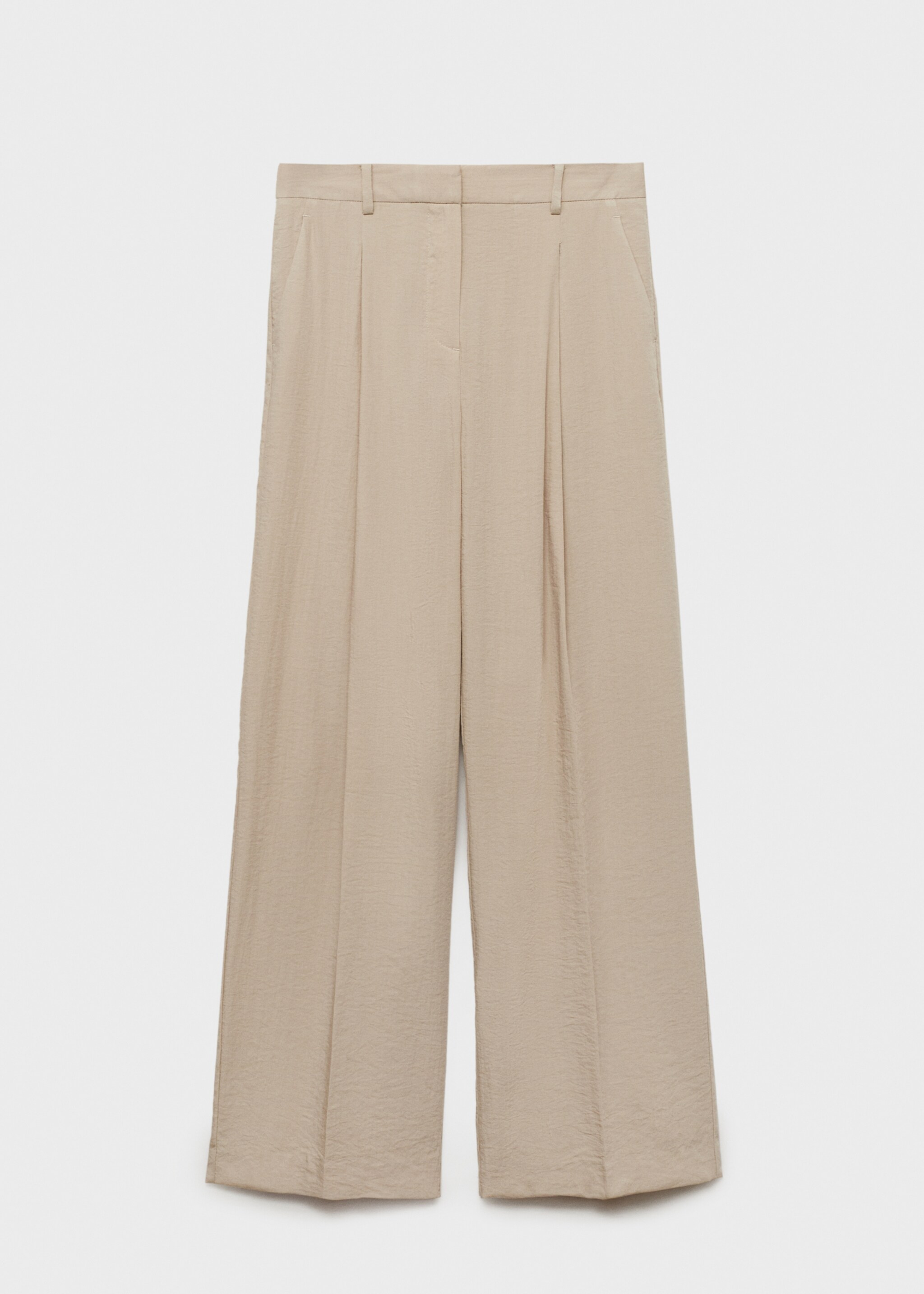 Wide-leg pleated trousers - Article without model
