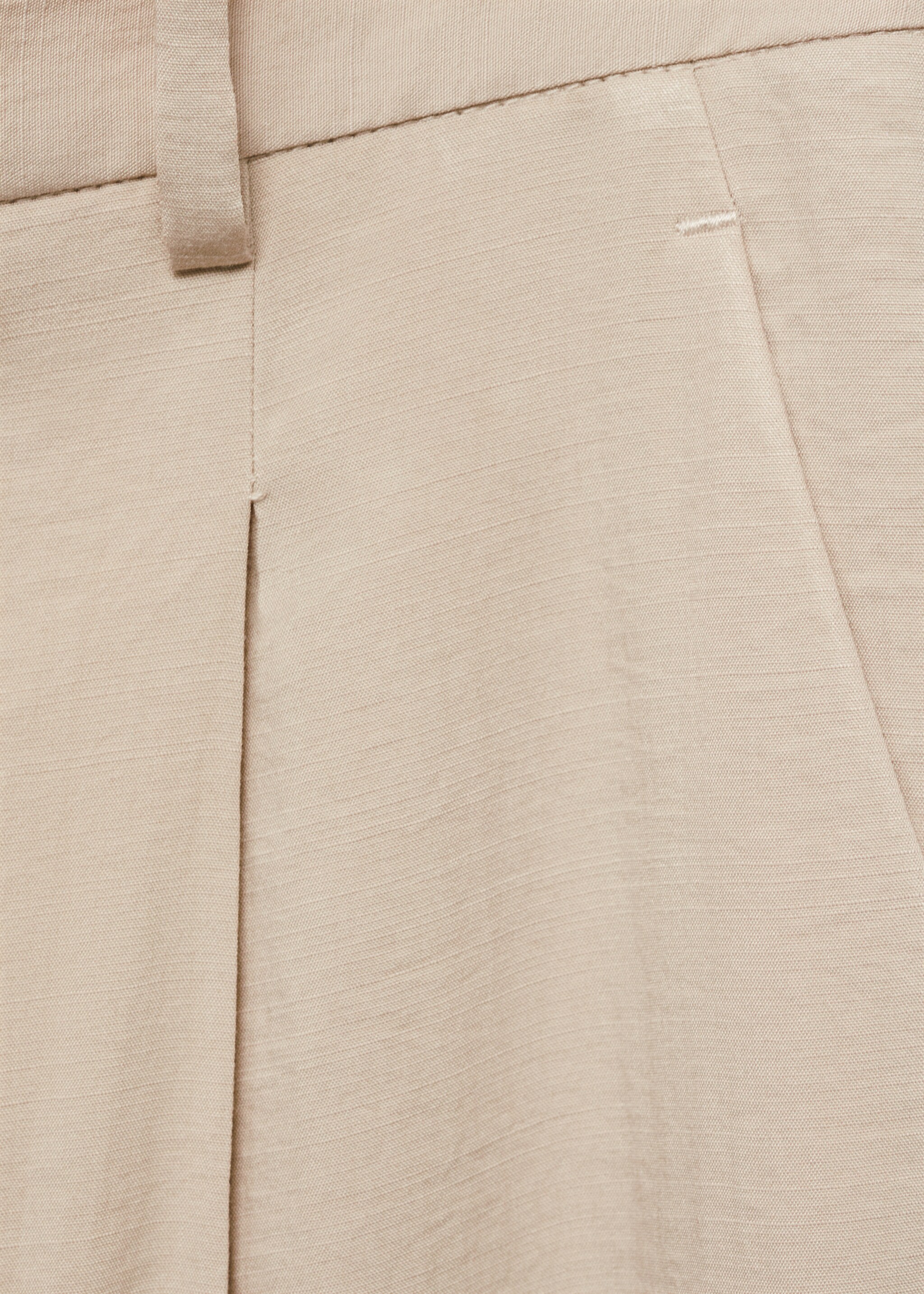 Wide-leg pleated trousers - Details of the article 0