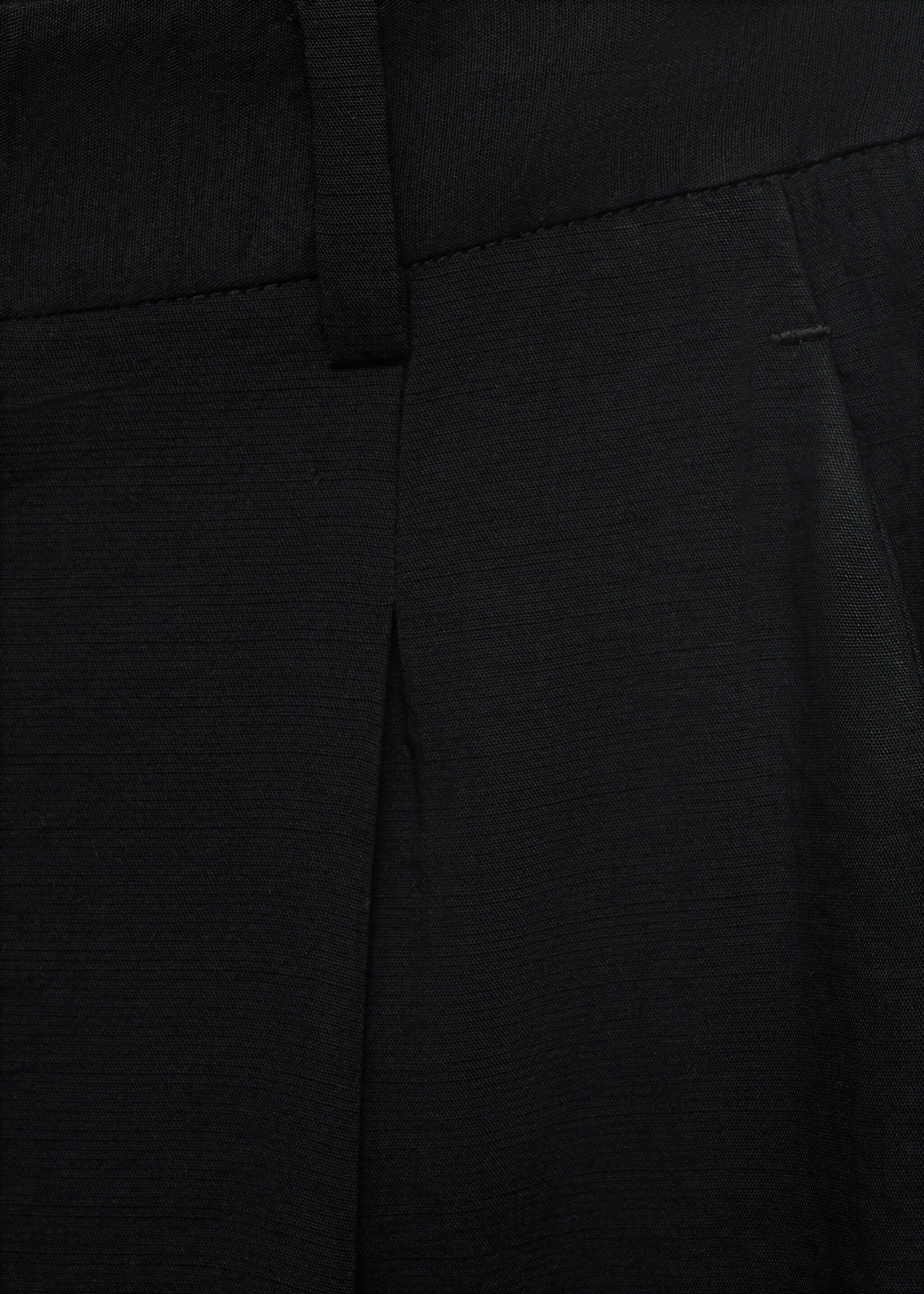 Wide-leg pleated trousers - Details of the article 0