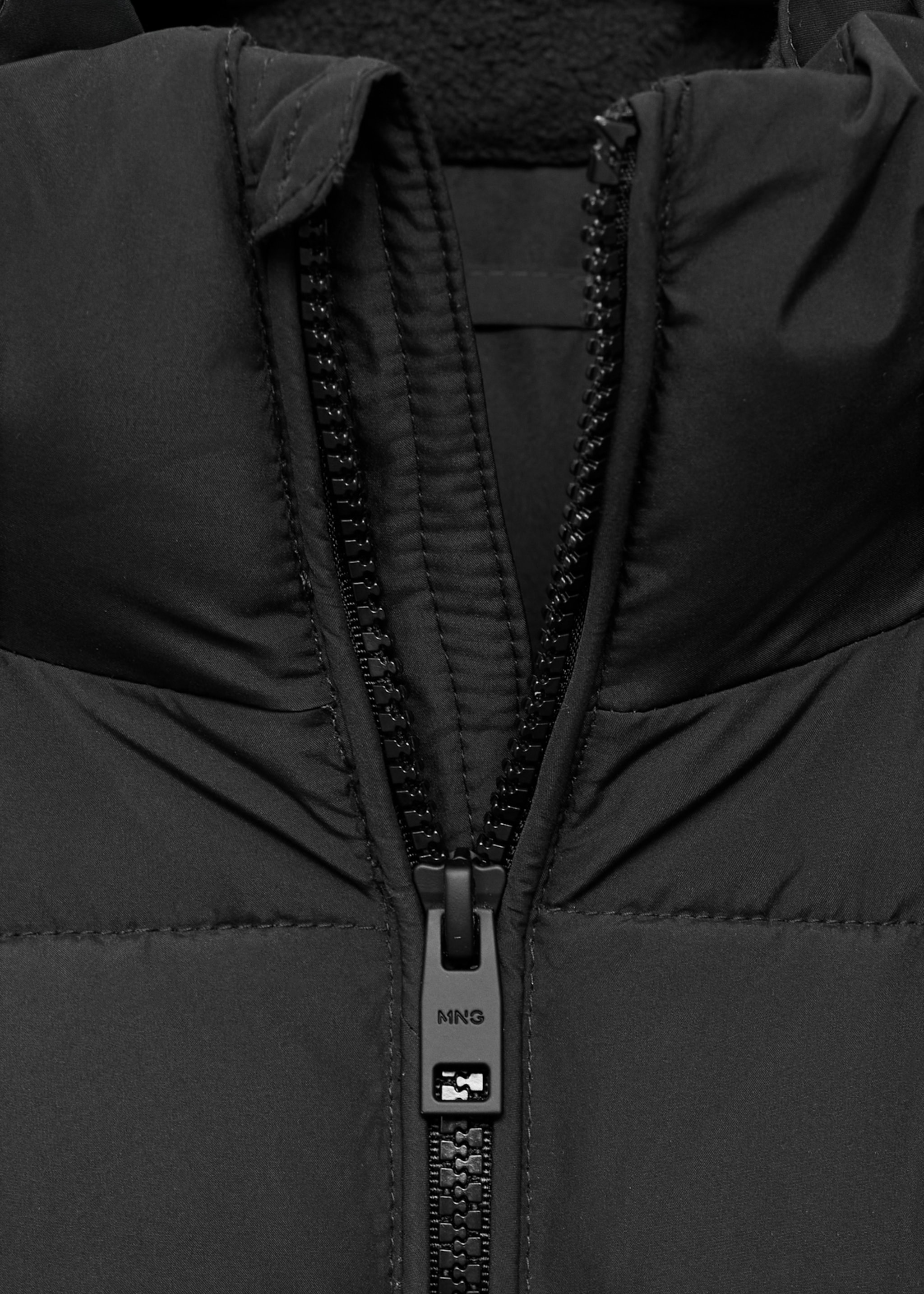 Anorak acolchado Water Repellent - Detalle del artículo 8, Negro. Ref: 17071517-00.
