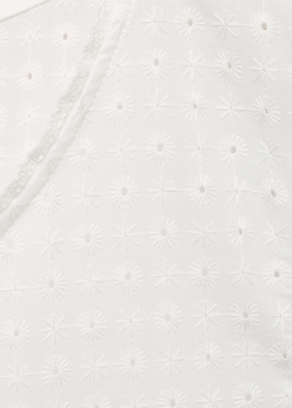 Cotton nightdress with embroidered detail