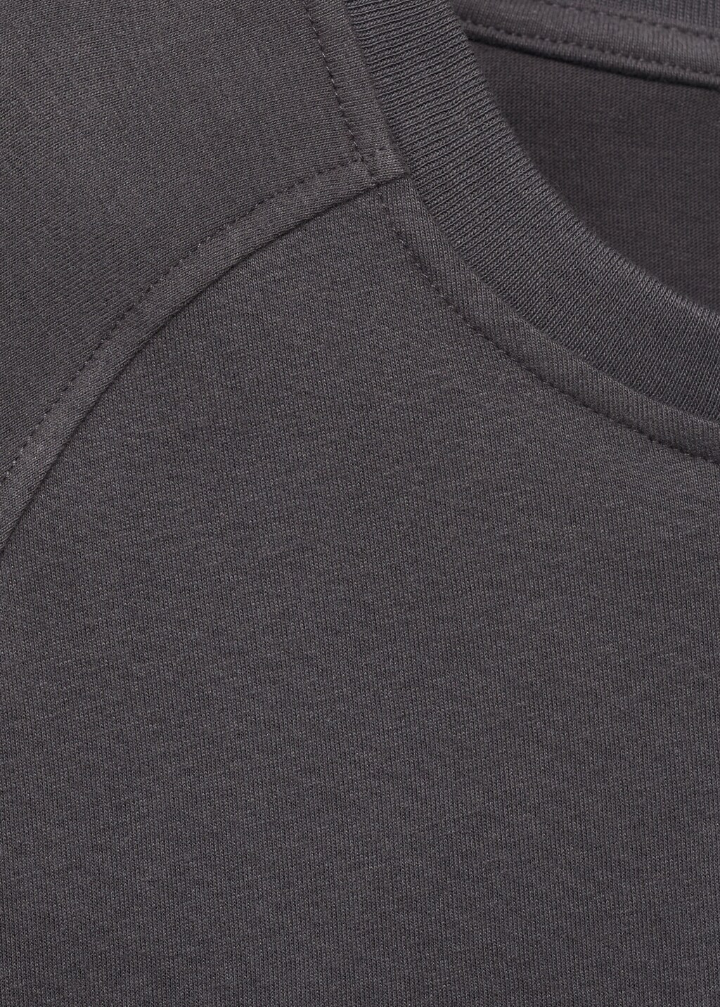 Mango Charcoal cotton sweatshirt with ribbed cuffs thumbnail