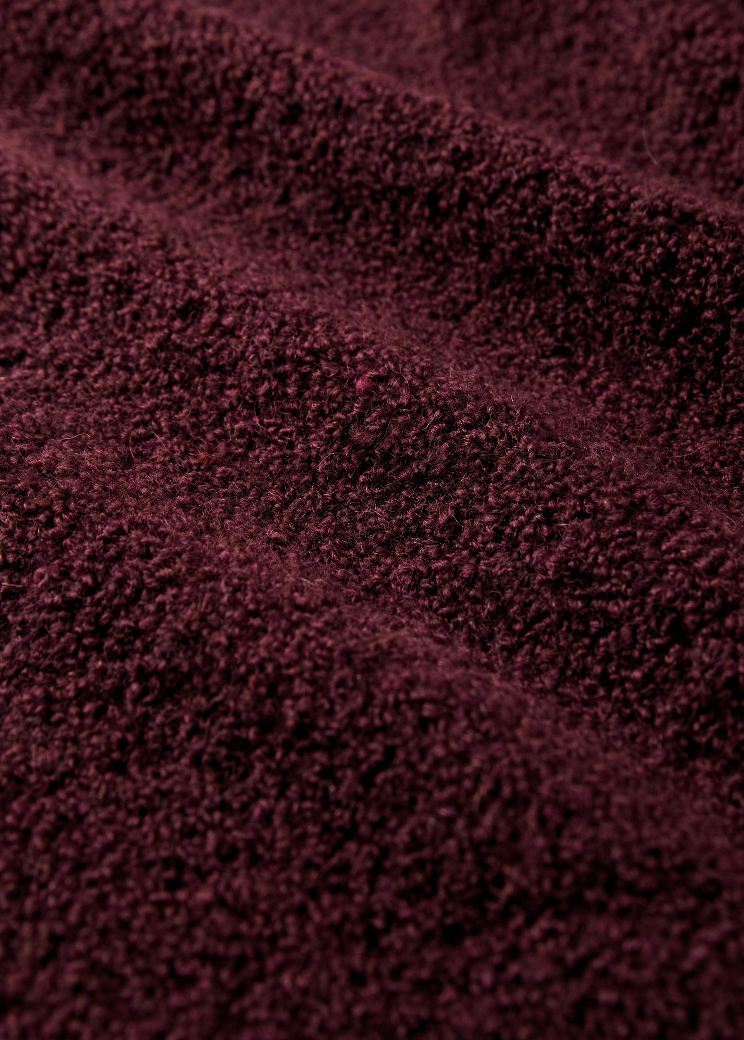 Bouclé effect wool blanket - Details of the article 2