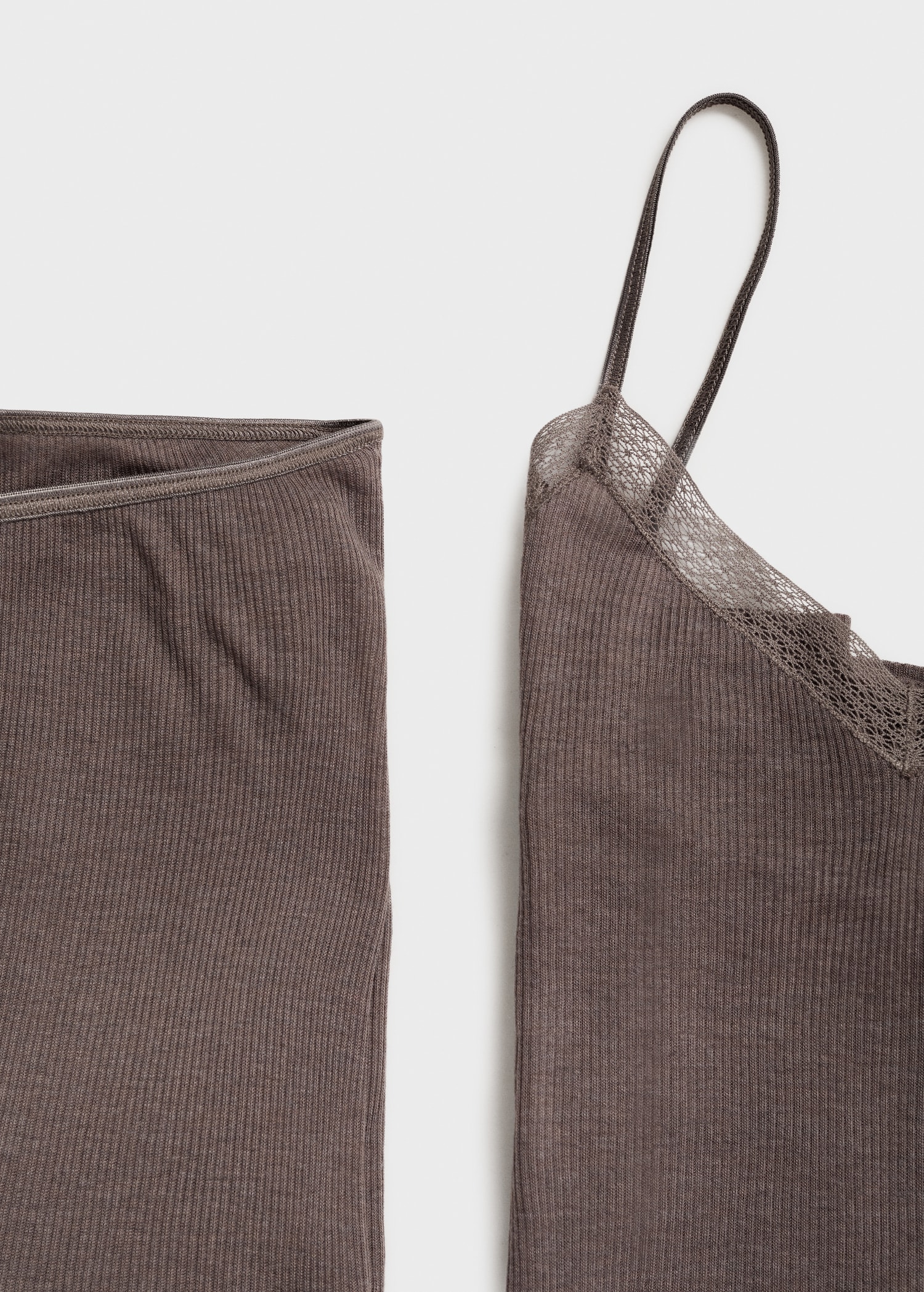 Ribbed pyjama leggings - Details of the article 0
