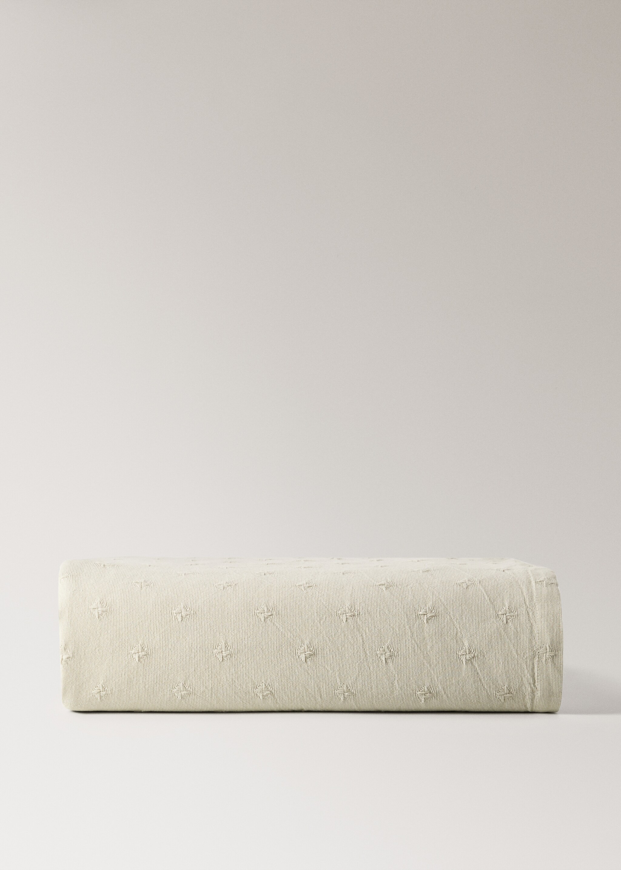 Colcha infantil algodón jacquard cama 90/105 cm - Artículo sin modelo, Verde pastel. Ref: 17071547-00.