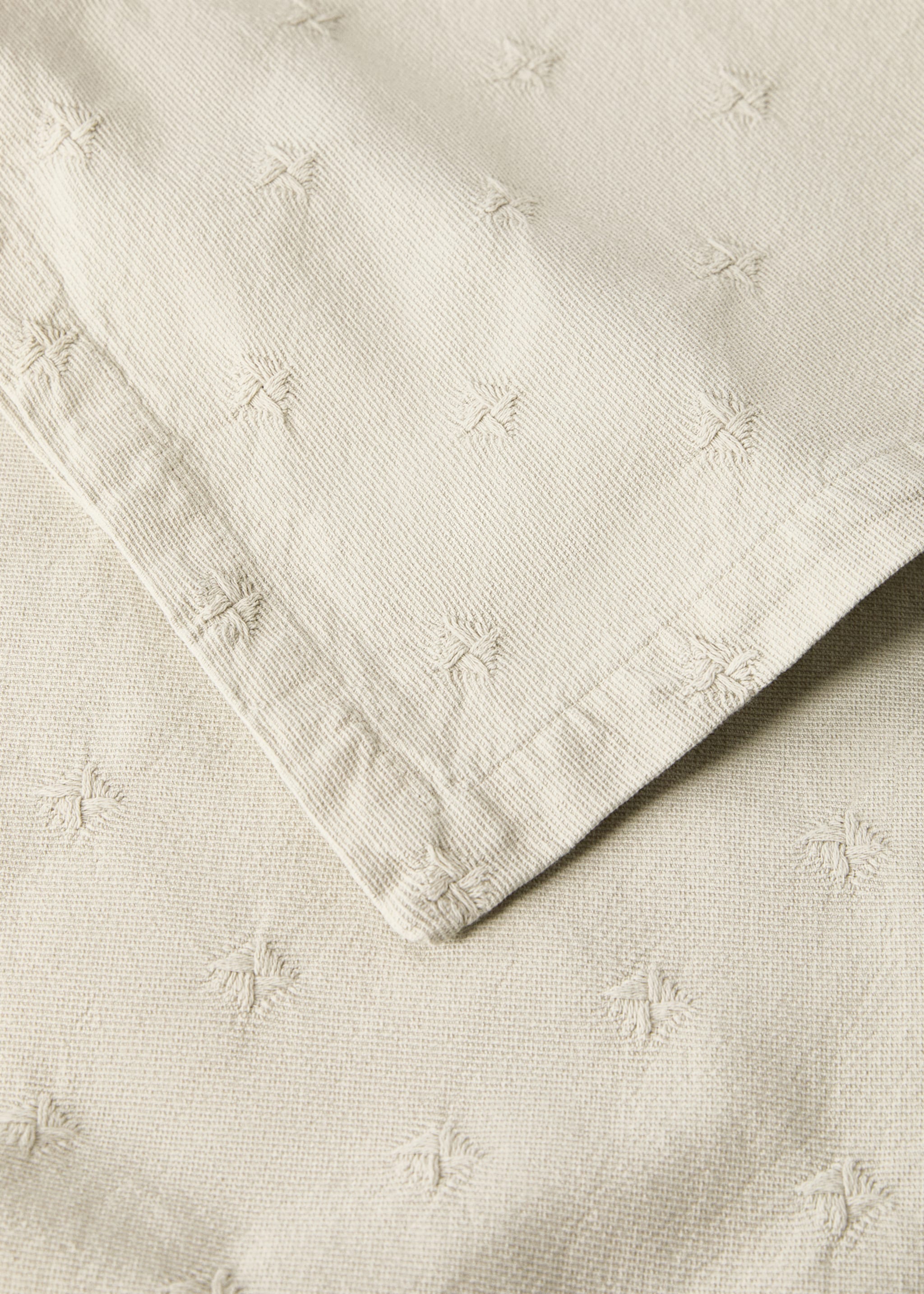 Colcha infantil algodón jacquard cama 90/105 cm - Detalle del artículo 2, Verde pastel. Ref: 17071547-00.