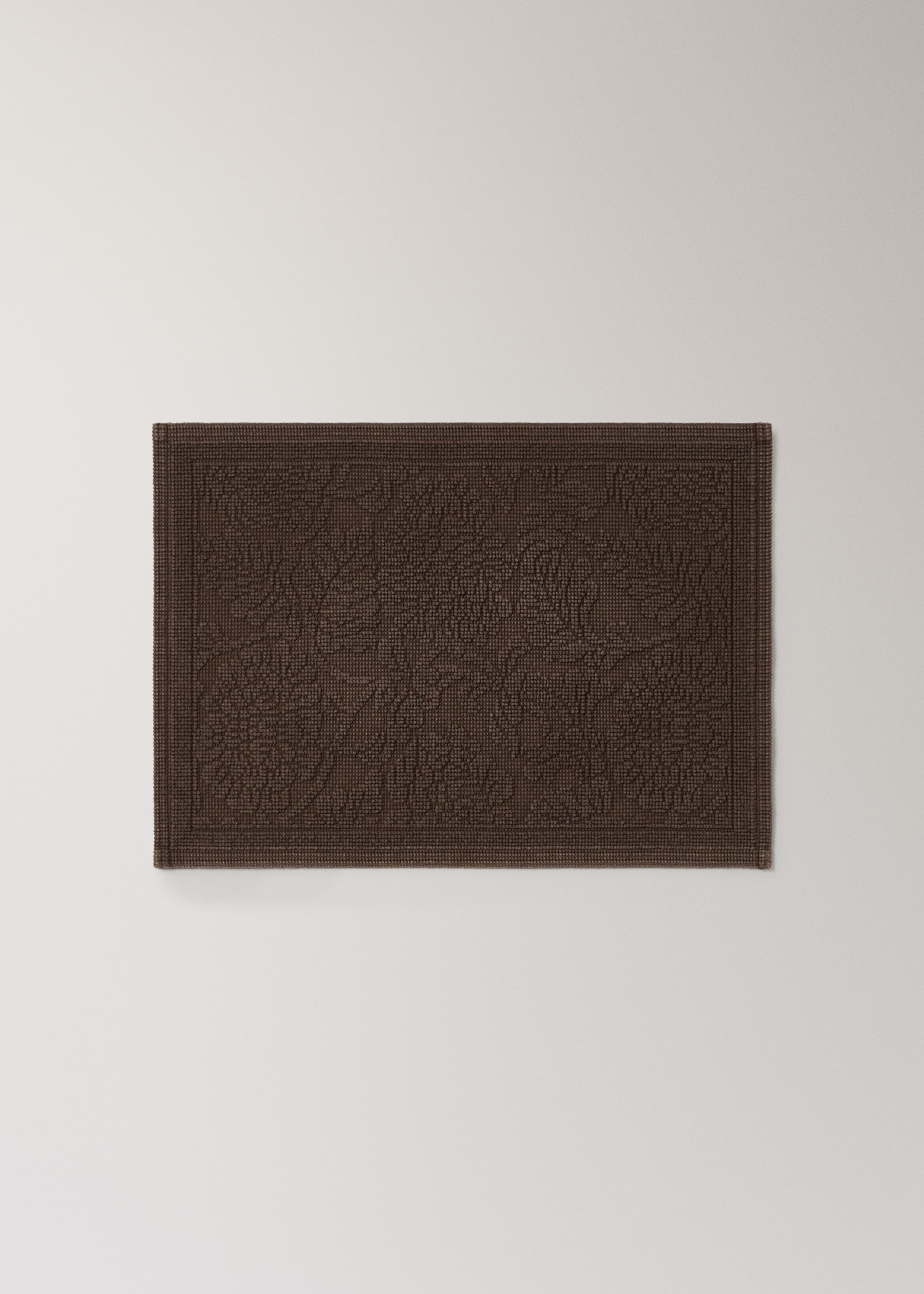 Tappeto da bagno jacquard floreale - Articolo senza modello