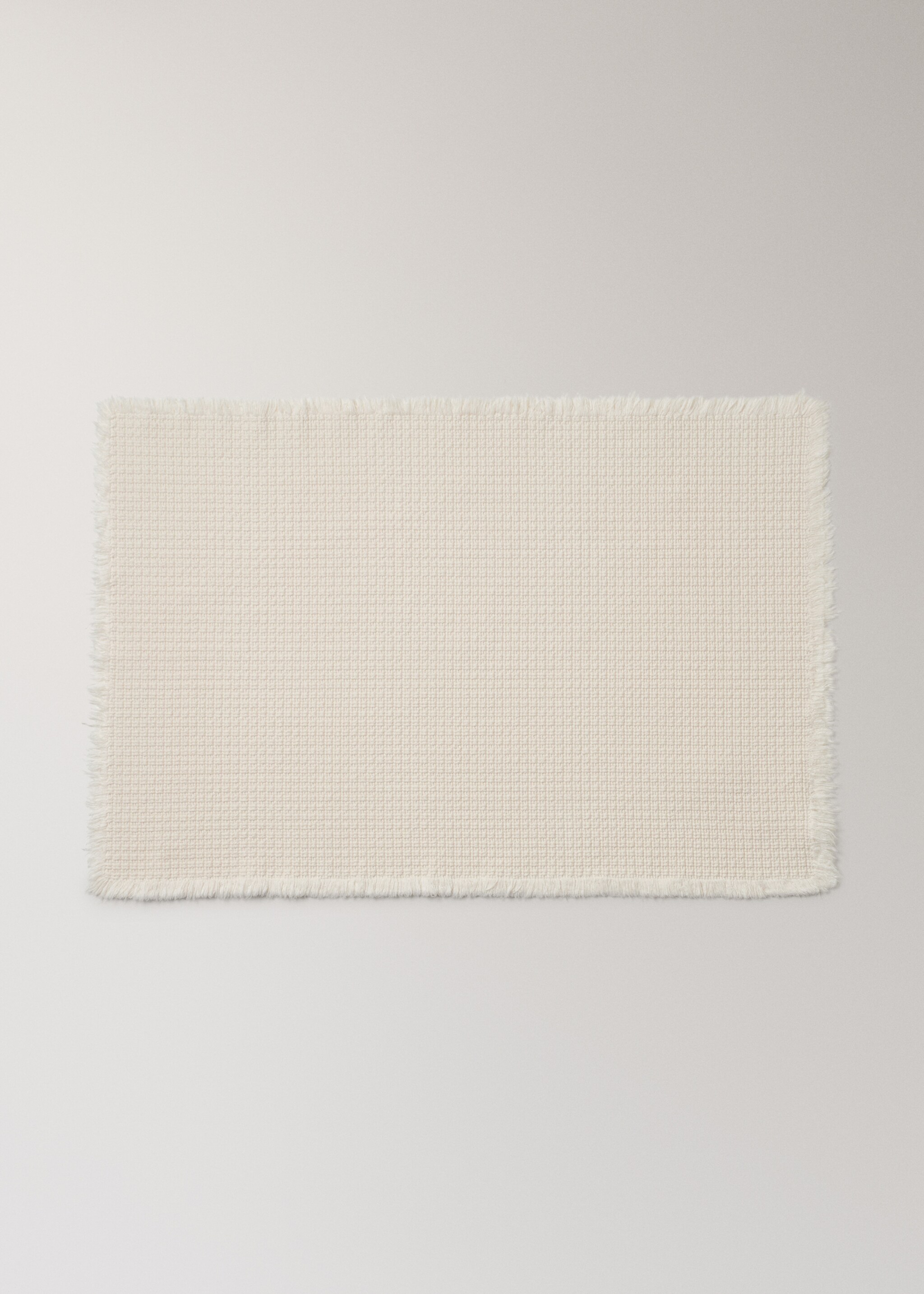 Bomullsmatta för badrum i våffelstruktur - Artikel utan modell, Vanilj. Ref: 17071552-00.