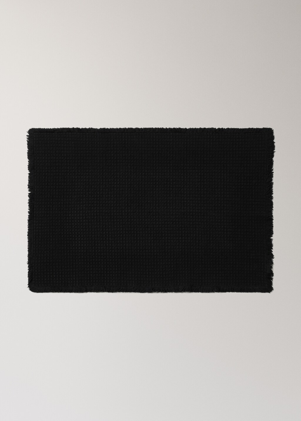 Cotton waffle bath rug