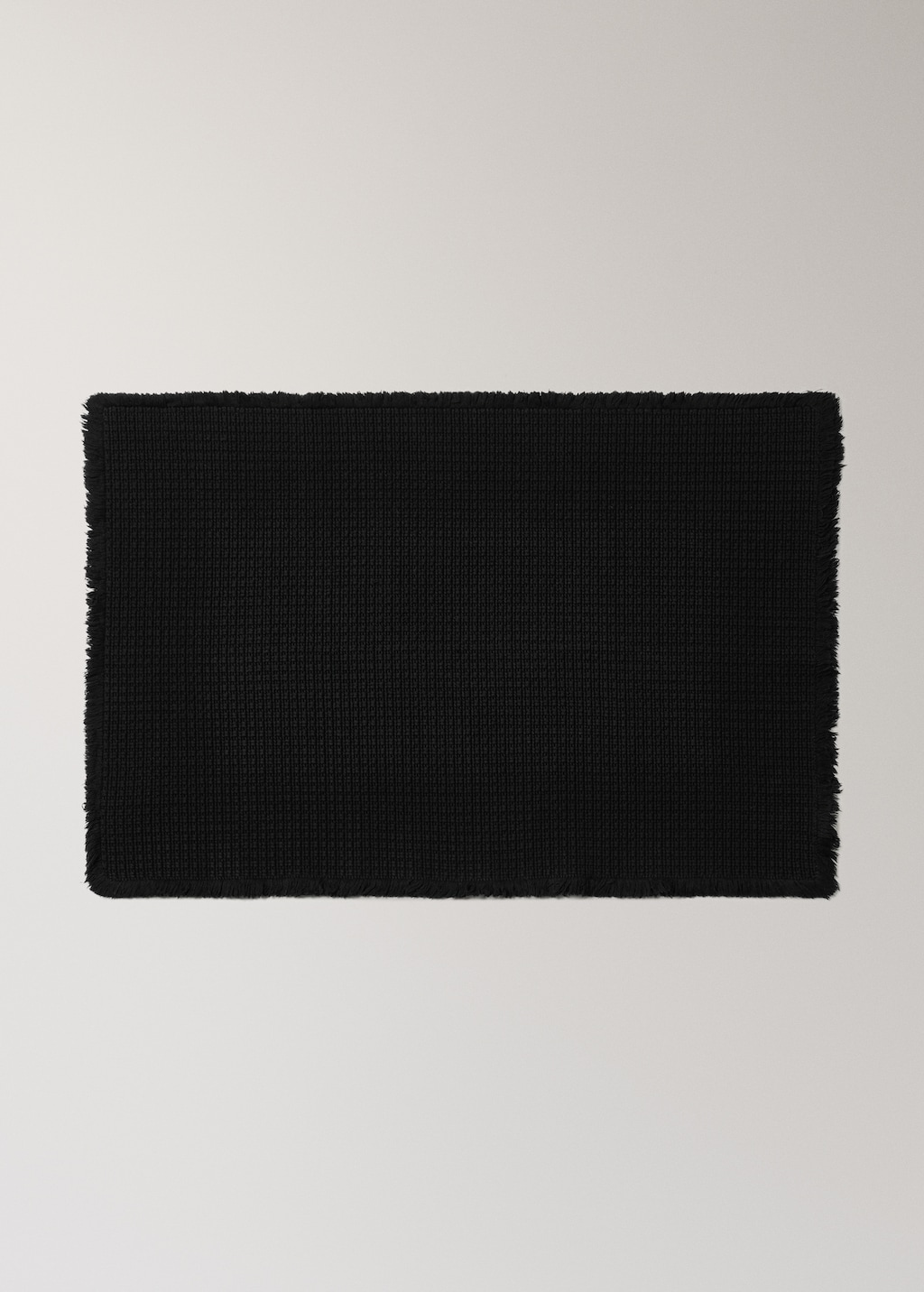 Cotton waffle bath rug