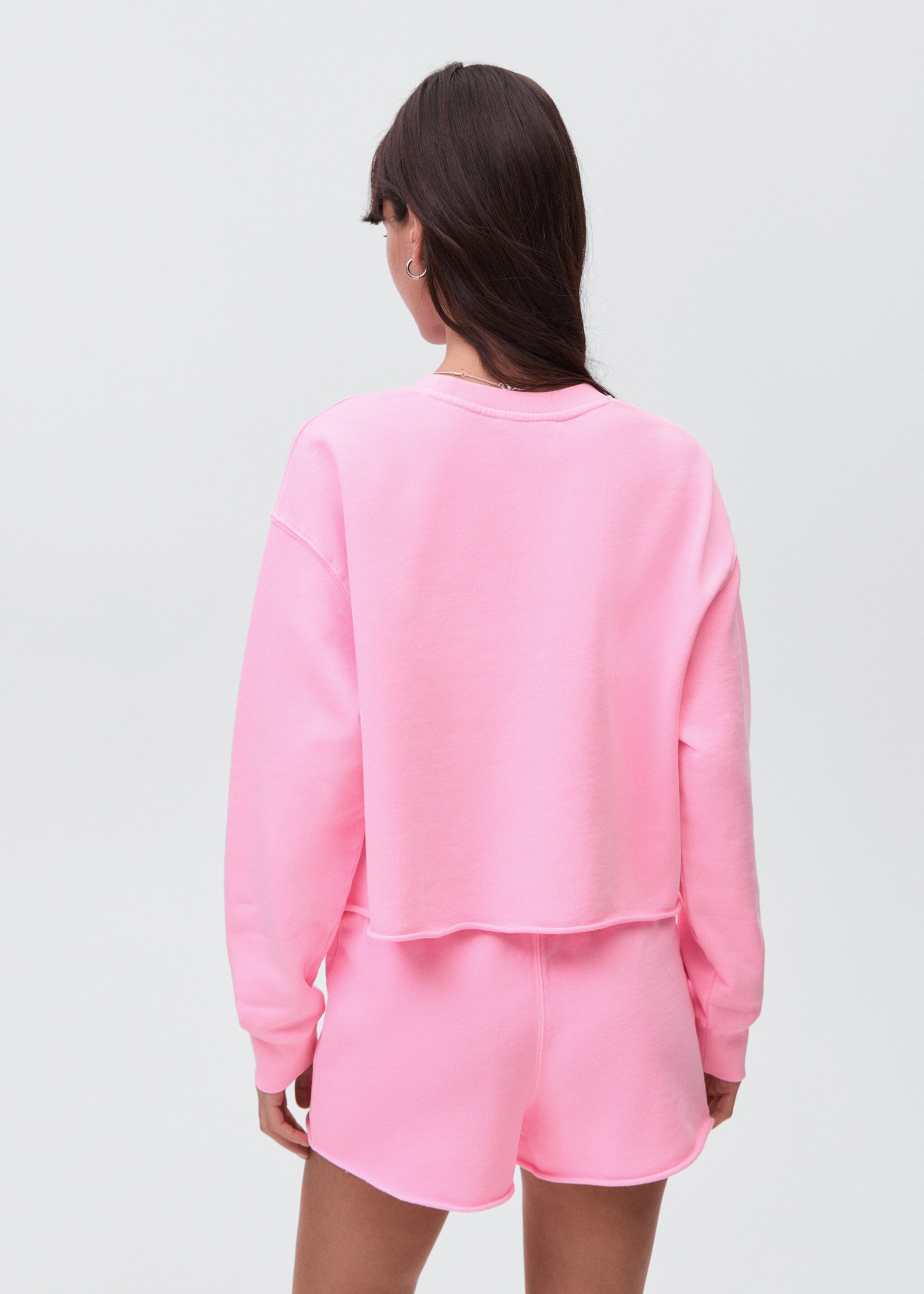 Sweatshirt with seamless finish - Reverse of the article