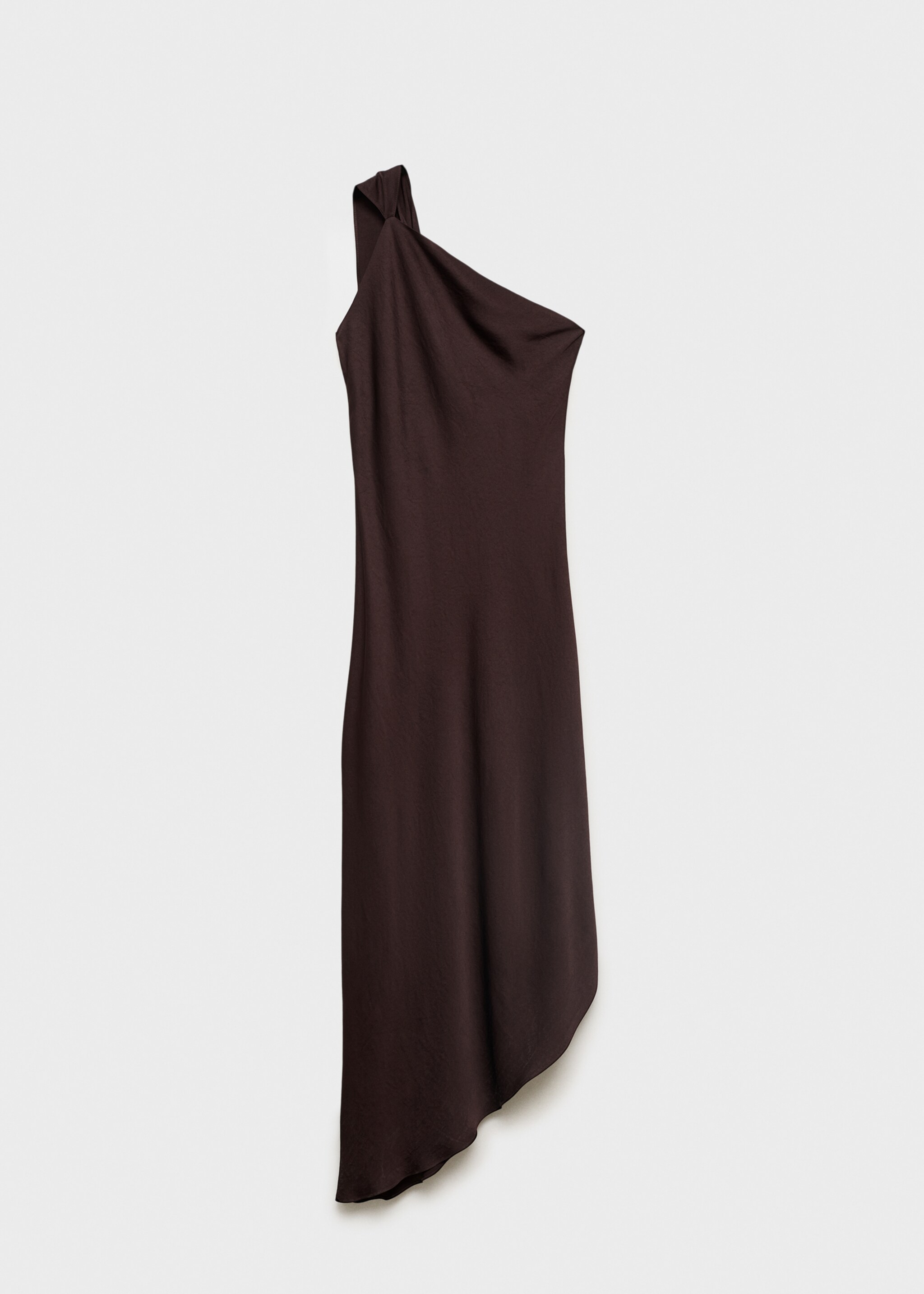 Asymmetrical satin dress - Article without model