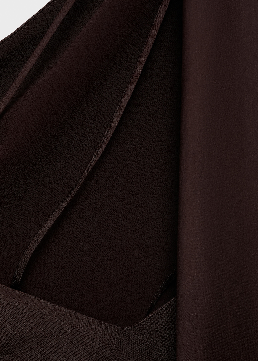 Asymmetrical satin dress