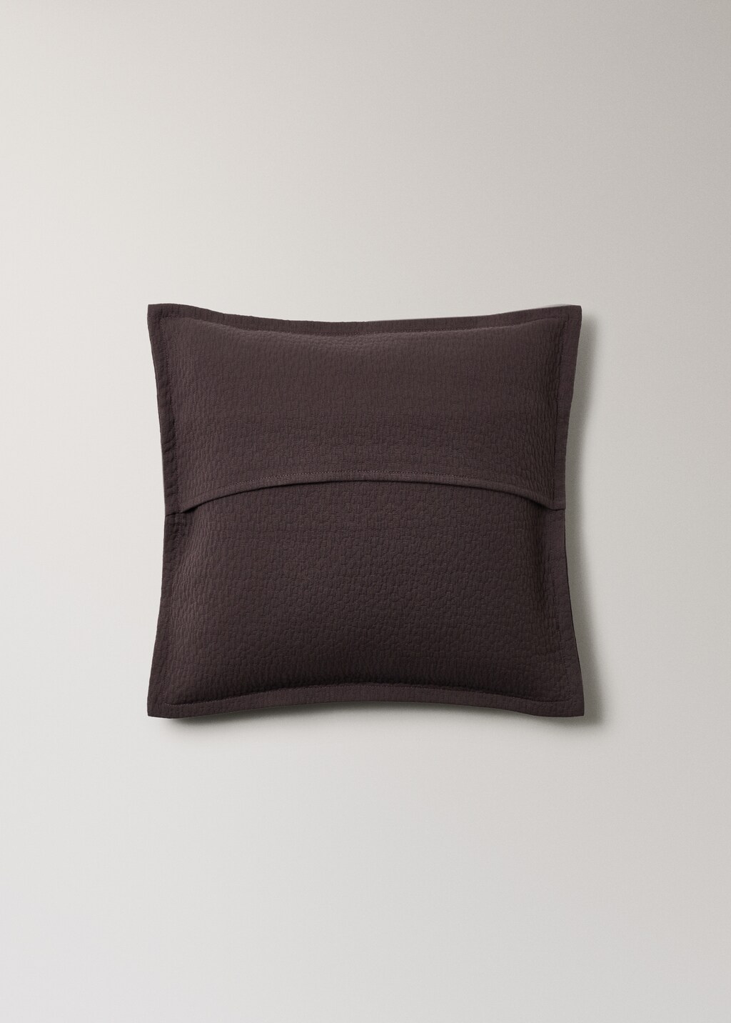 Garment-dyed cotton textured cushion cover 50x50 cm