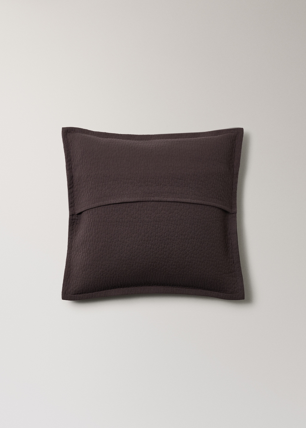 Garment-dyed cotton textured cushion cover 50x50 cm
