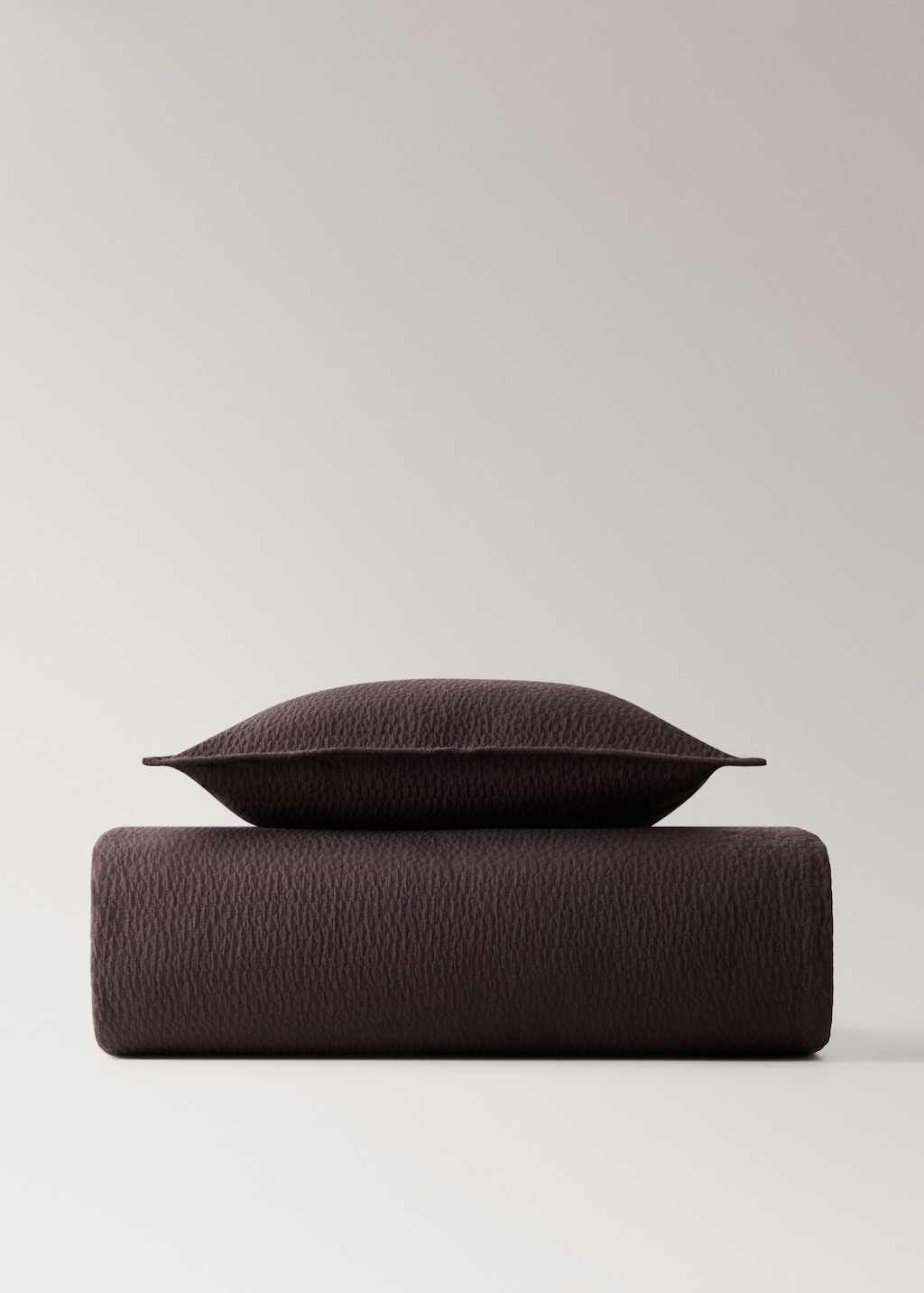 Garment-dyed cotton textured cushion cover 50x50 cm