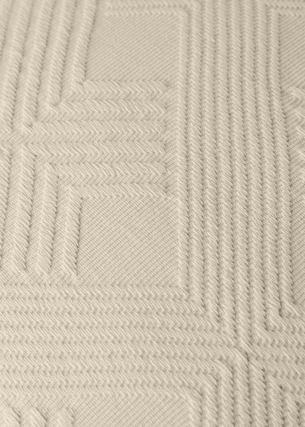 Jacquard cotton diamond-print cushion cover for 50x50 cm bed